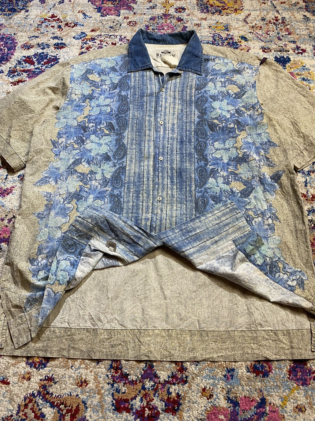 Replay × Vintage REPLAY Aloha Hawaii Union Made Button Up Shirts Size US XL / EU 56 / 4 - 16 Thumbnail