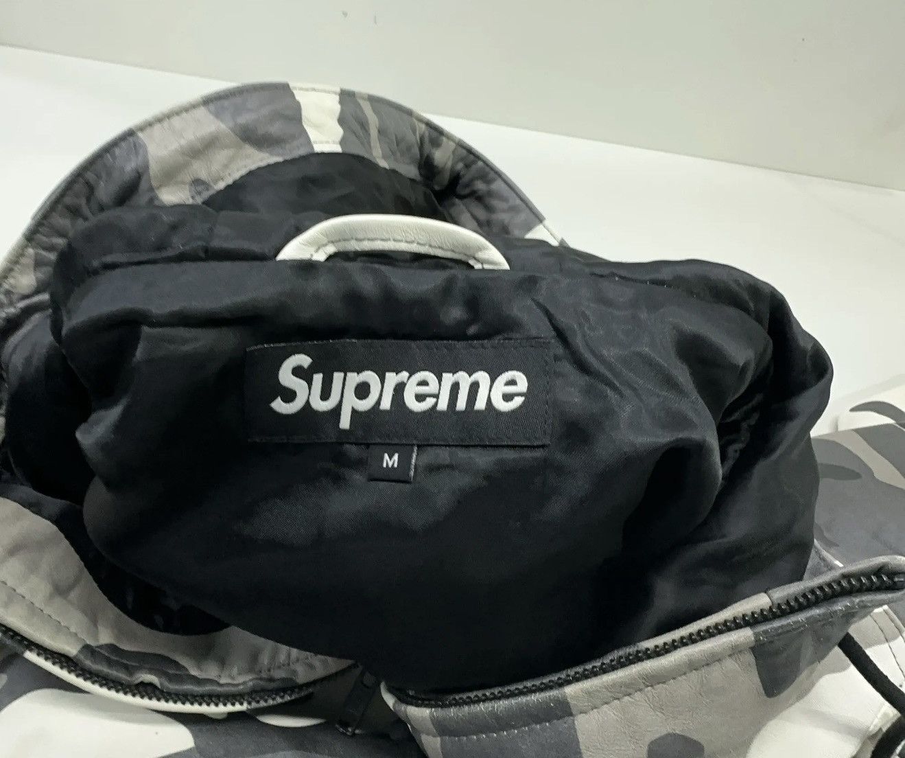 Supreme Supreme leather anroak snow camo Size US M / EU 48-50 / 2 - 4 Thumbnail
