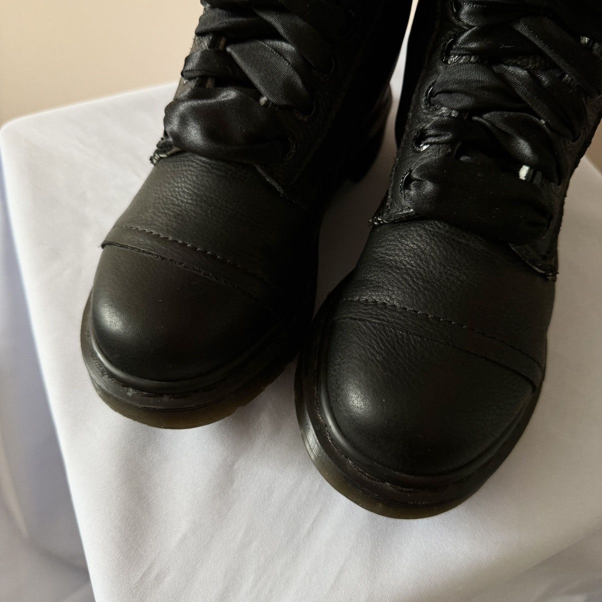 Dr. Martens Dr Martens 1914 Triumph Amilie Leather Biker Boots Heels Size US 6 / IT 36 - 7 Thumbnail