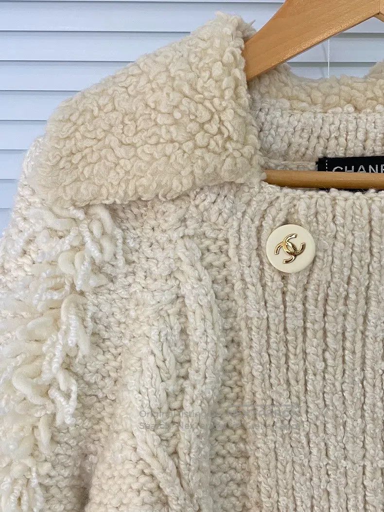 Chanel Chanel Beige knitted cardigan coat Size XS / US 0-2 / IT 36-38 - 5 Thumbnail