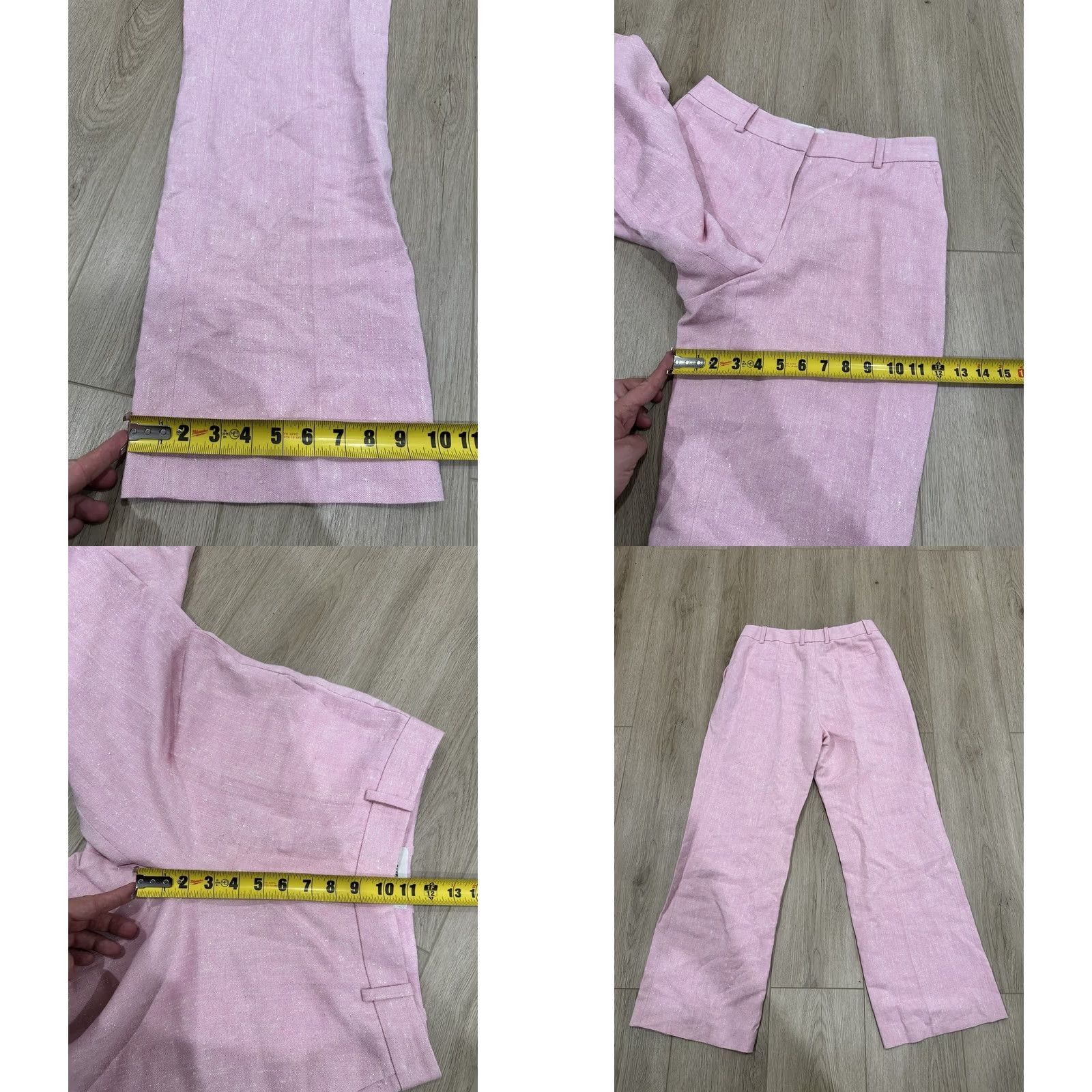 Pinko Lafayette 148 New York Women Pink Gates Straight-Leg Pants Size 6 Size 28" / US 6 / IT 42 - 9 Thumbnail