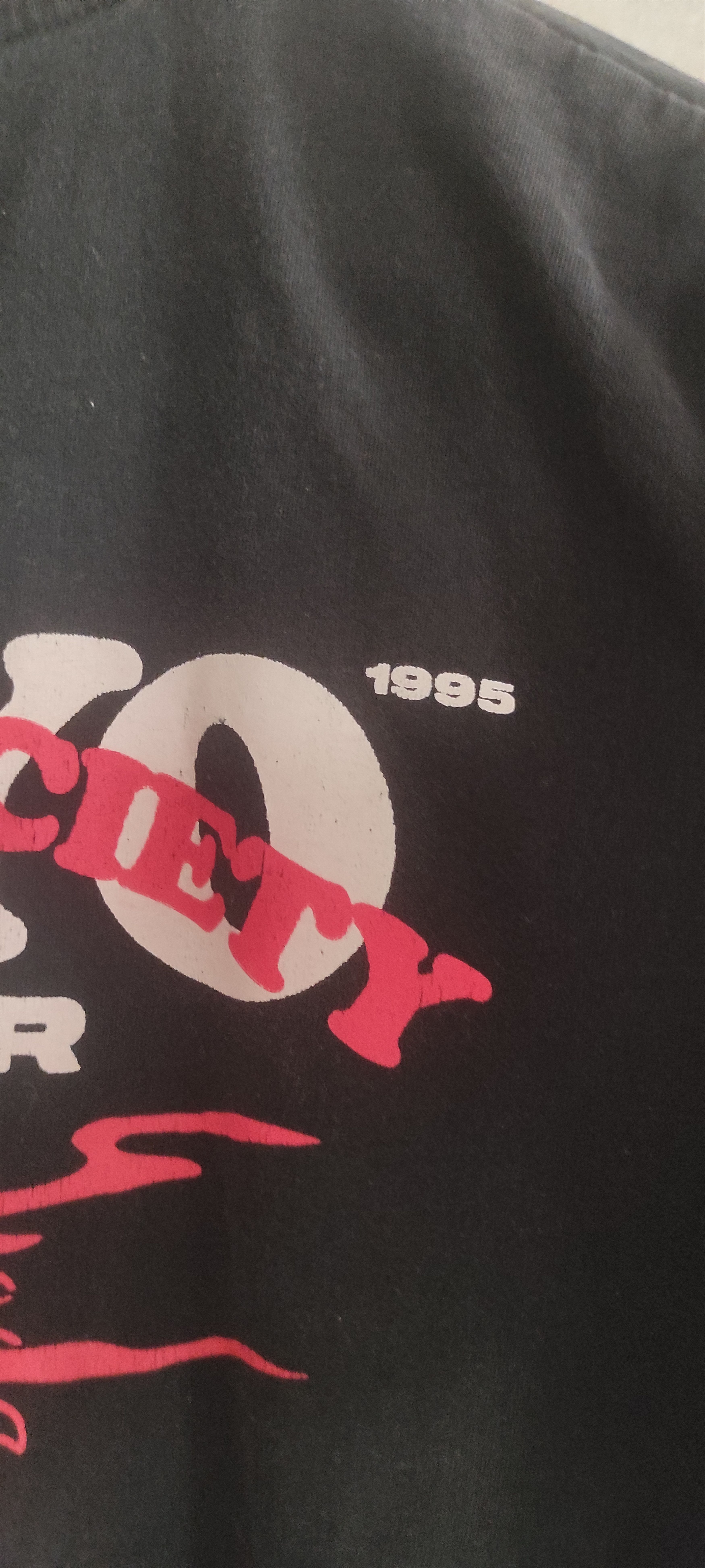Japanese Brand × Vintage Black Squad 1995 Tokyo World Tour Paranoid Society Japan Tee Size US XXL / EU 58 / 5 - 12 Thumbnail