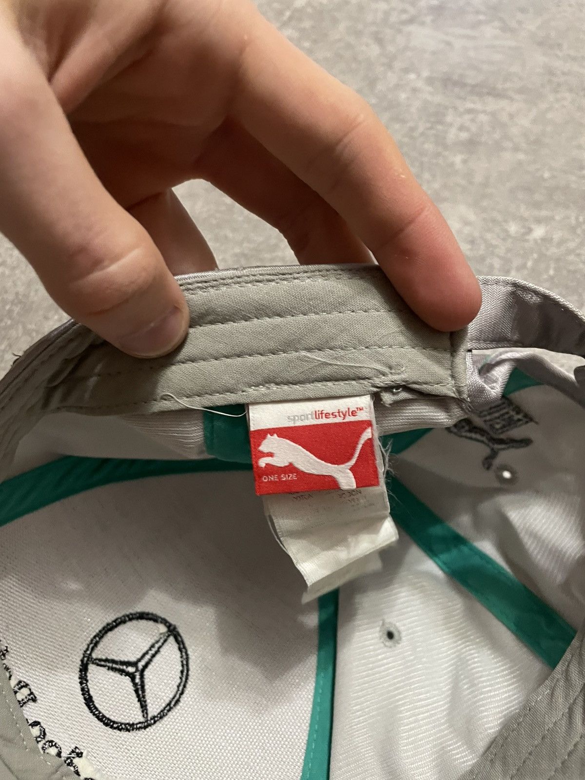Formula 1 × Mercedes-Benz × Puma Vintage Mercedes Benz AMG x Puma x Lewis Hamilton Racing Cap Size ONE SIZE - 7 Thumbnail