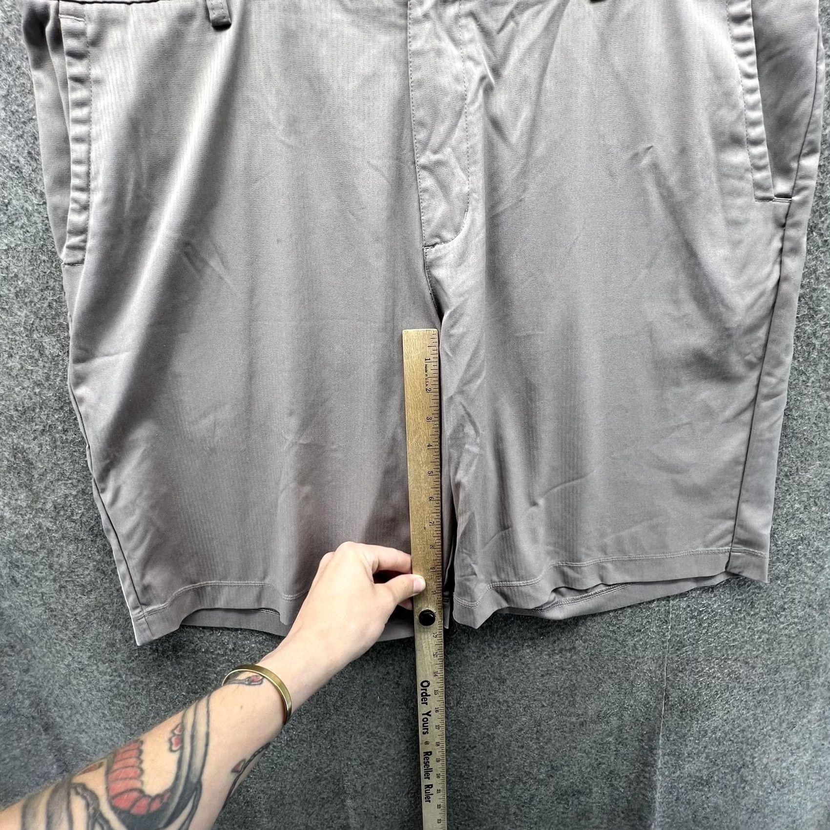 Adidas Adidas Shorts Mens 38 Gray Clima Golf Chino Casual 10 Inseam Knit Size US 38 / EU 54 - 6 Thumbnail