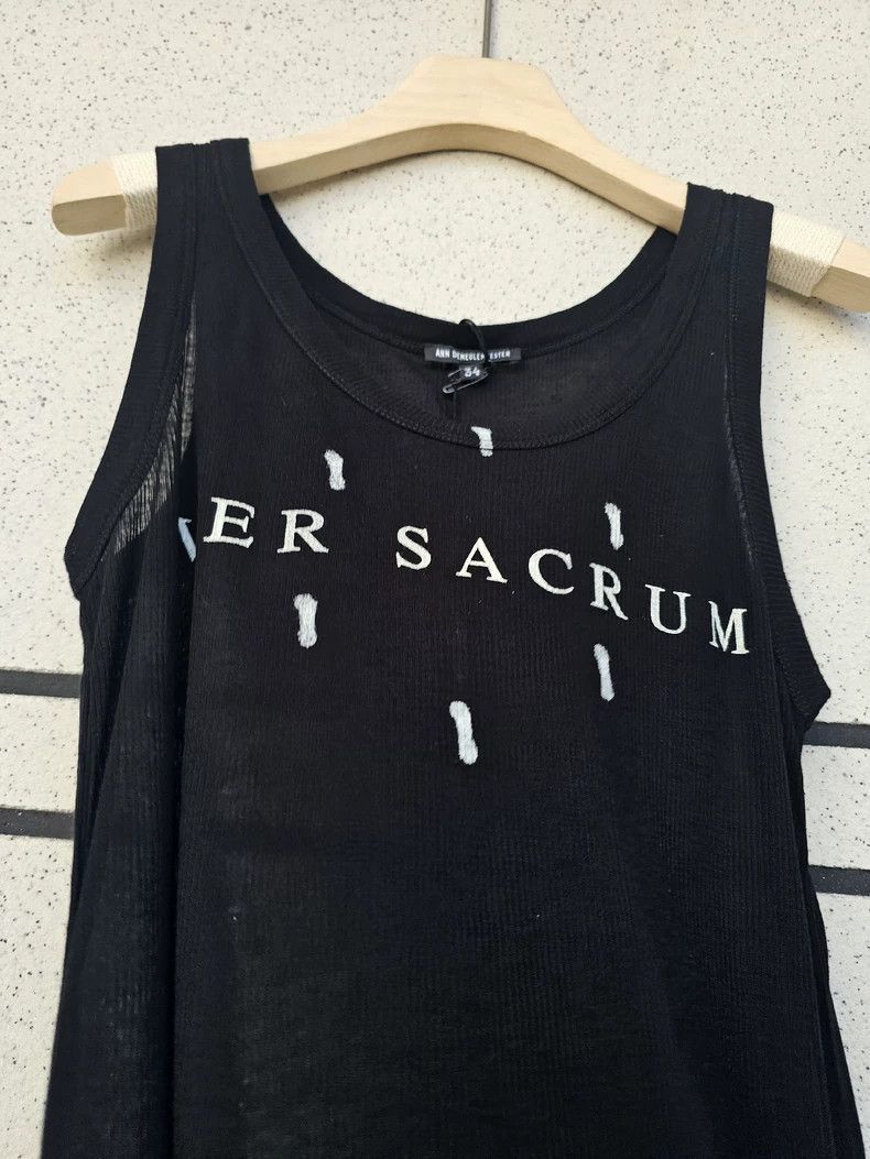 Ann Demeulemeester Ann Demeulemeester Silk Black Tank Top-2506 Size XXS / US 00 / IT 34 - 3 Thumbnail