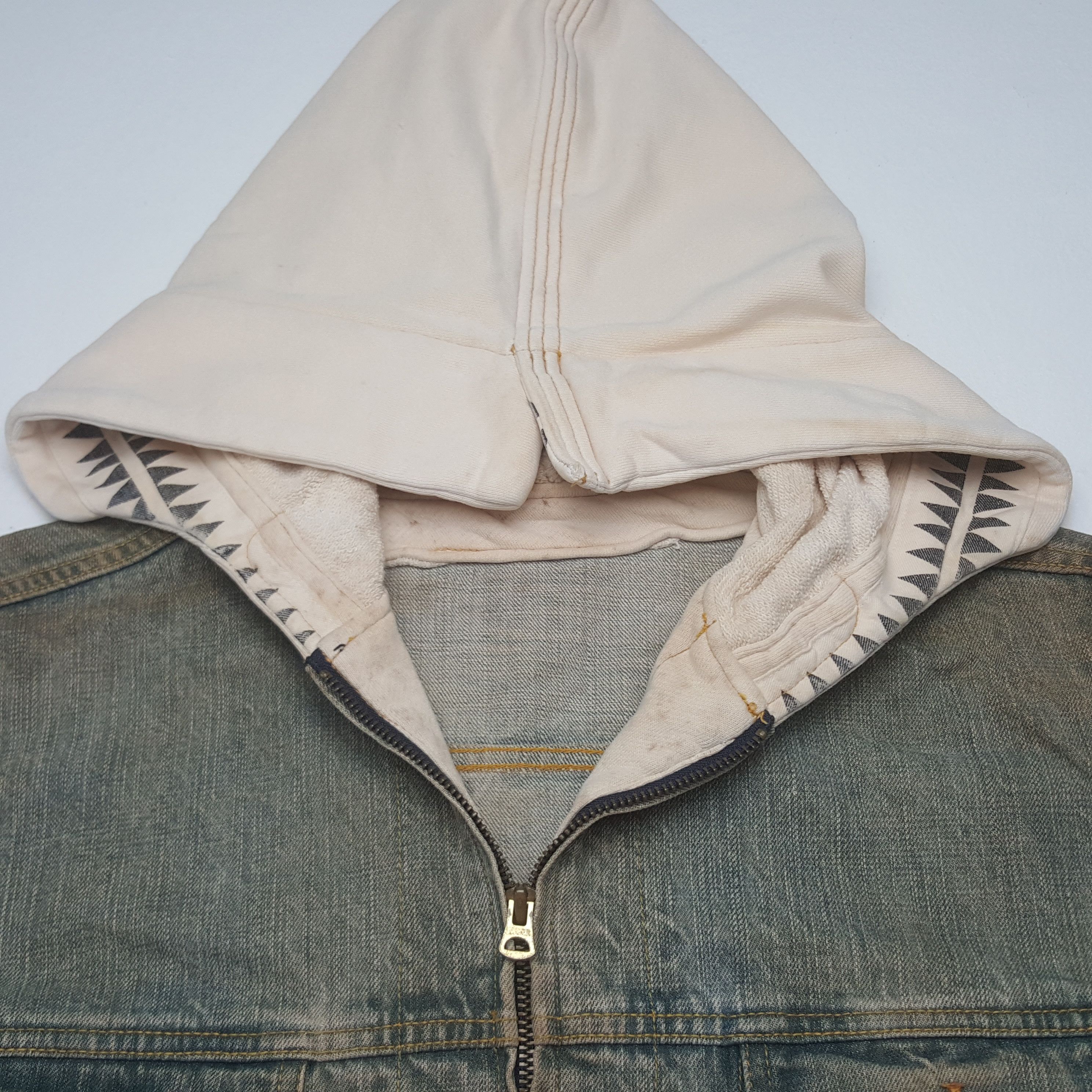 Japanese Brand Vintage Roc Star Japanese Denim Hoodies Jacket C308N9 Size US L / EU 52-54 / 3 - 4 Thumbnail
