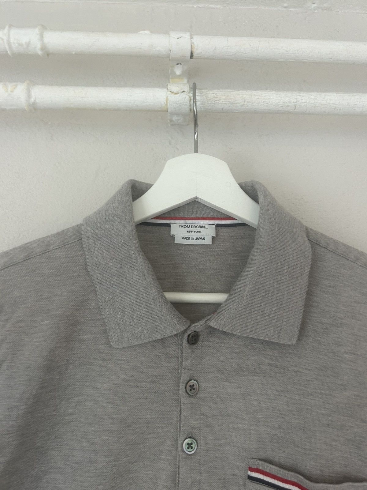 Thom Browne Grey Polo Size US M / EU 48-50 / 2 - 5 Thumbnail