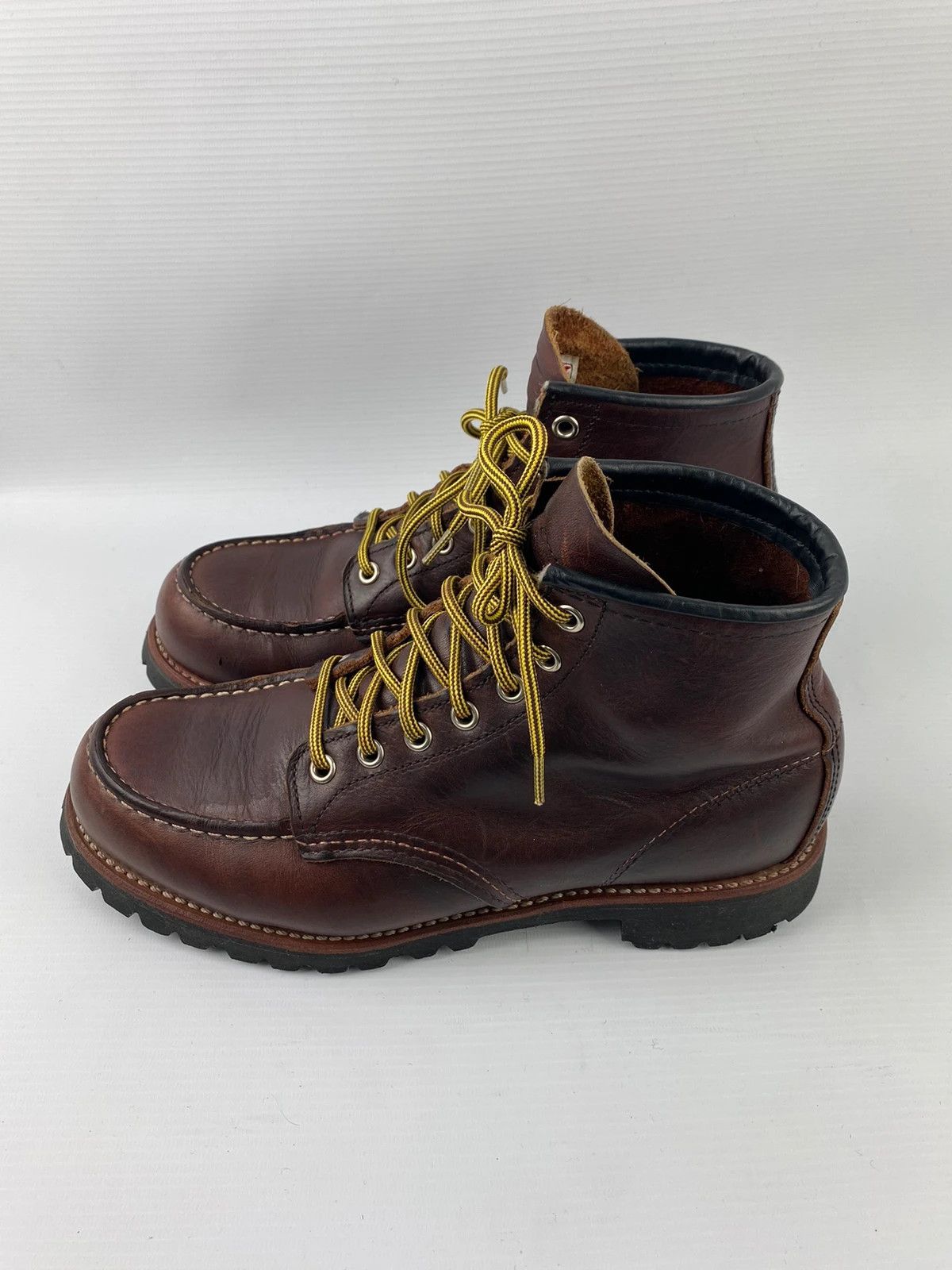 Leather × Red Wing Red Wing Roughneck Moc Toe Work Boots 8146 made in usa Size US 8.5 / EU 41-42 - 5 Thumbnail