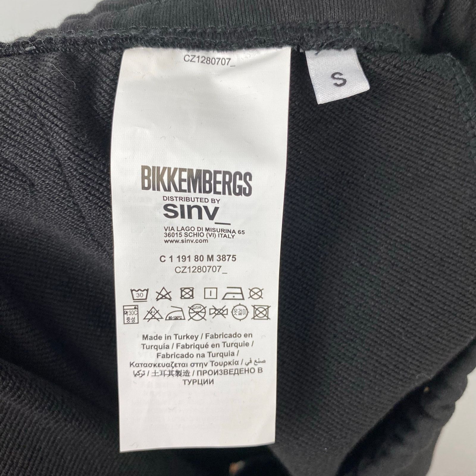 Dirk Bikkembergs Bikkembergs Black Stripe Fleece Athletic Shorts Small Size US 30 / EU 46 - 6 Thumbnail