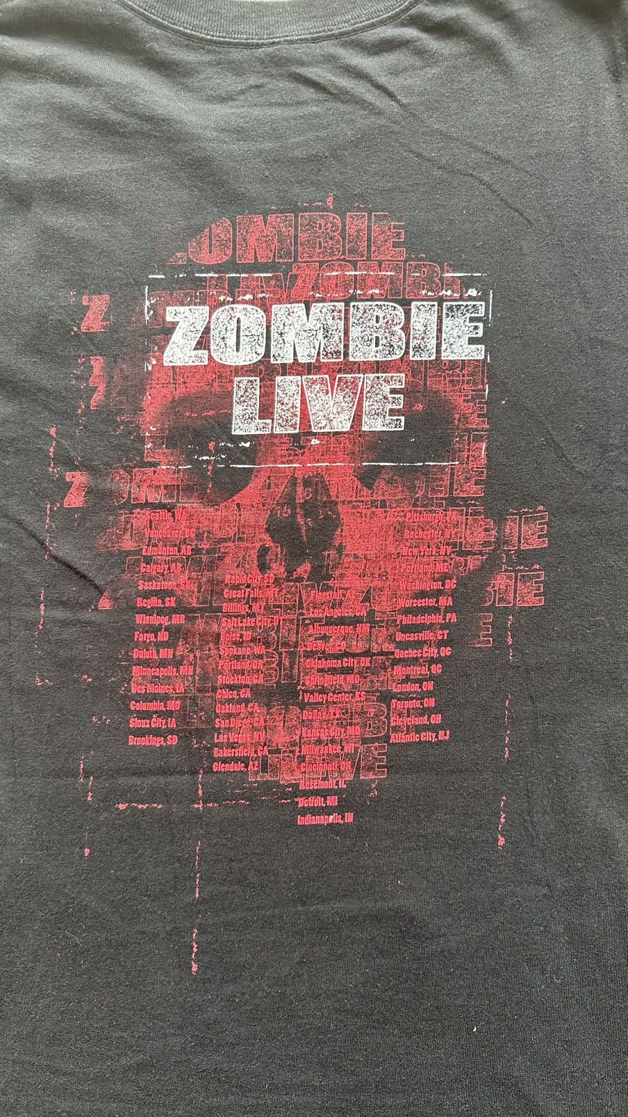 Band Tees × Vintage VINTAGE ROB ZOMBIE LIVE TEE Size US XXL / EU 58 / 5 - 5 Thumbnail