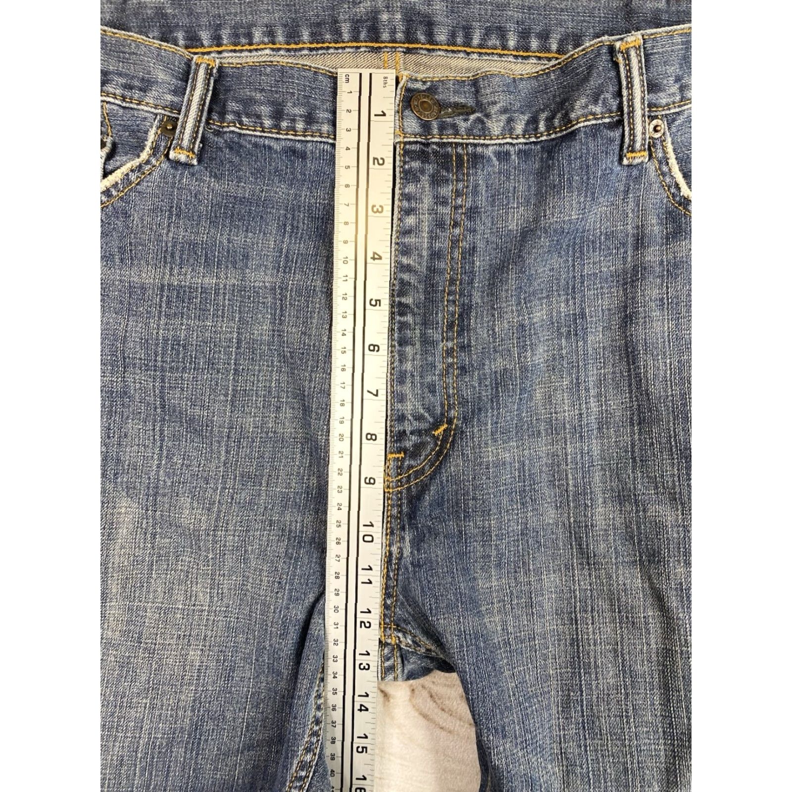Levi's Levi's 559 Jeans Mens 44x30 Blue Denim Straight Fit Distressed Vintage No Size US 44 / EU 60 - 4 Thumbnail
