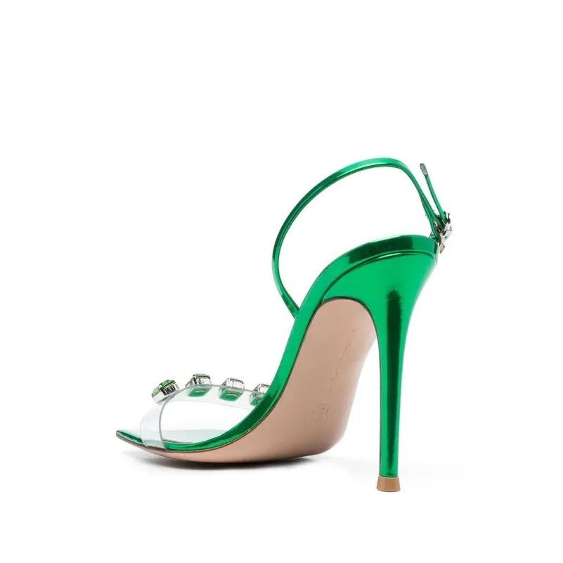 Gianvito Rossi Gianvito Rossi Ribbon Candy 105mm Sandals sz. 36.5 EU Size US 6.5 / IT 36.5 - 2 Thumbnail