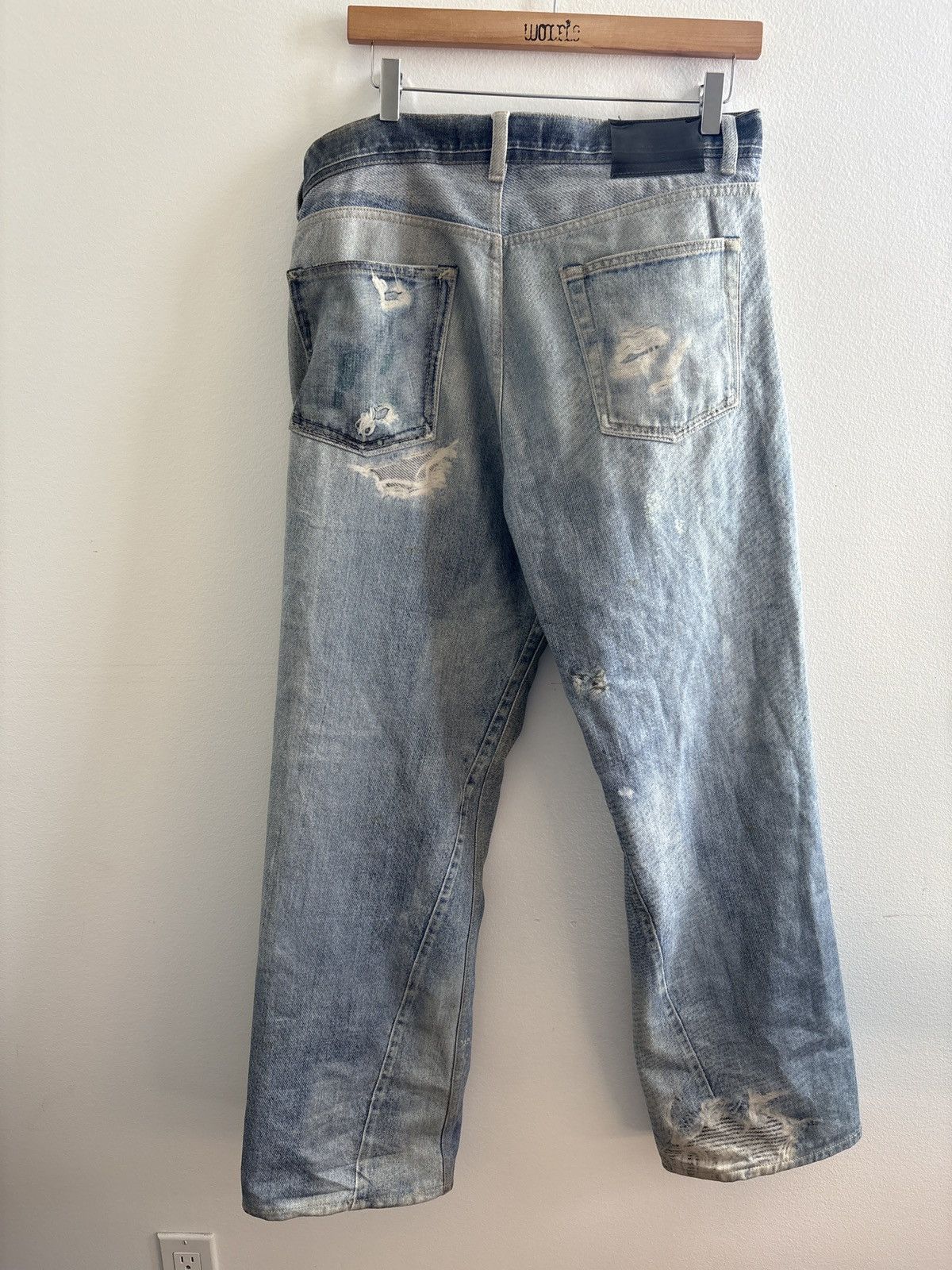 Our Legacy OUR LEGACY TROMPE LOEIL PRINTED JEANS Size US 30 / EU 46 - 4 Thumbnail