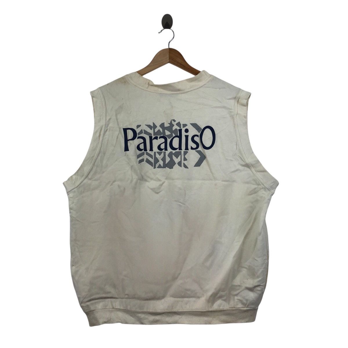 Vintage PARADISO Made In JAPAN Sleeveless Sweatshirt Size US XL / EU 56 / 4 - 5 Thumbnail