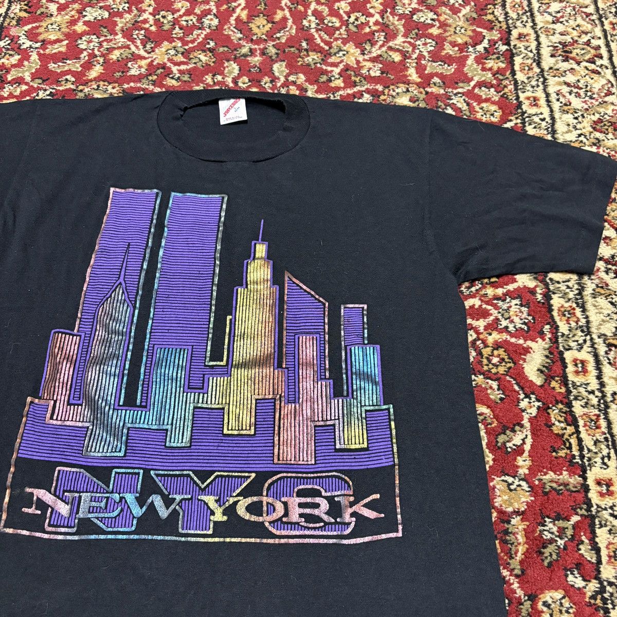 Vintage Vintage Single Stitch New York NYC Tee Size US L / EU 52-54 / 3 - 2 Thumbnail