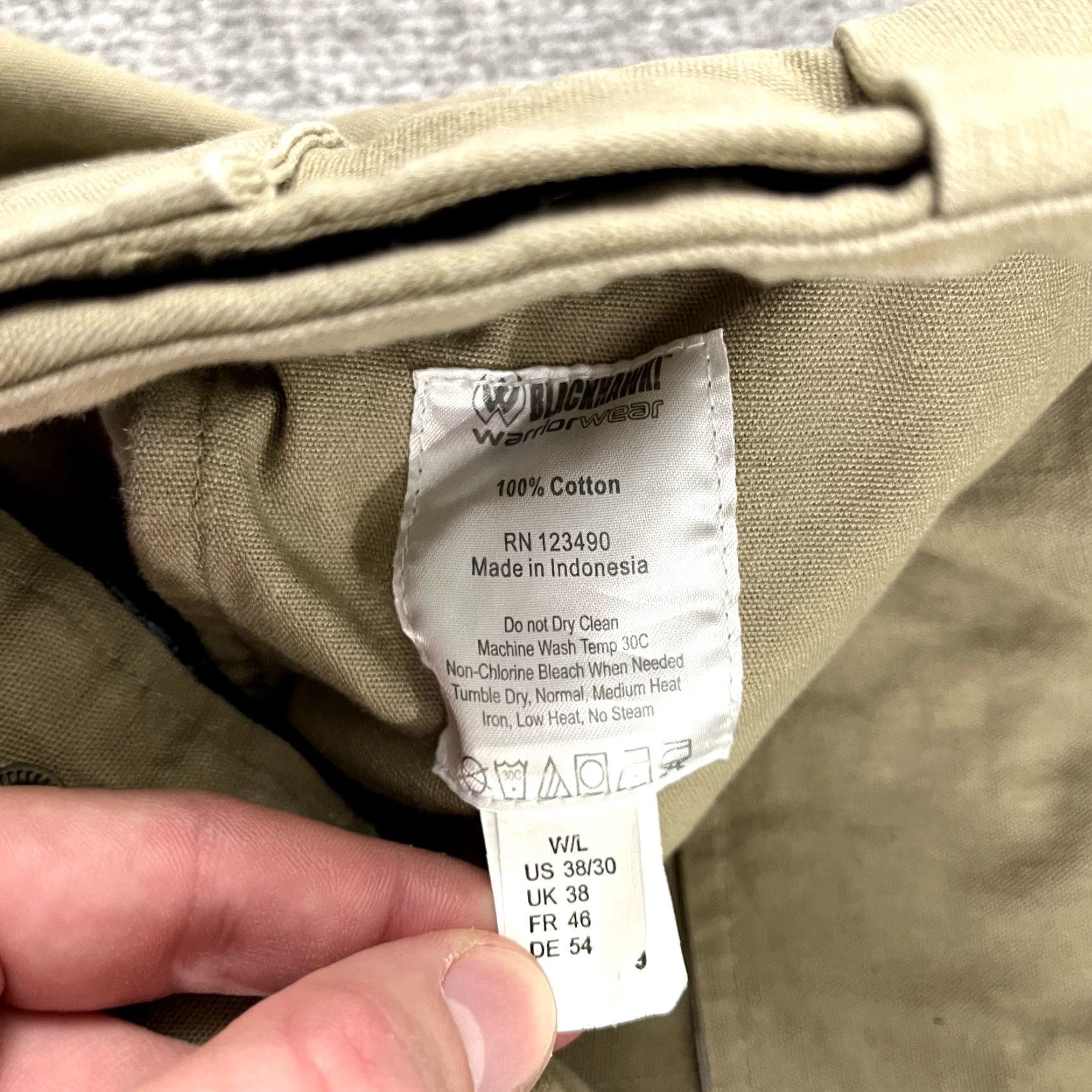 Vintage BLACKHAWK! Pants Men 38 x 30 Brown Utility Pockets Military Workwear Canvas Casual Jeans Trousers 5-Pocket Design Mens Size US 30 / EU 46 - 3 Thumbnail
