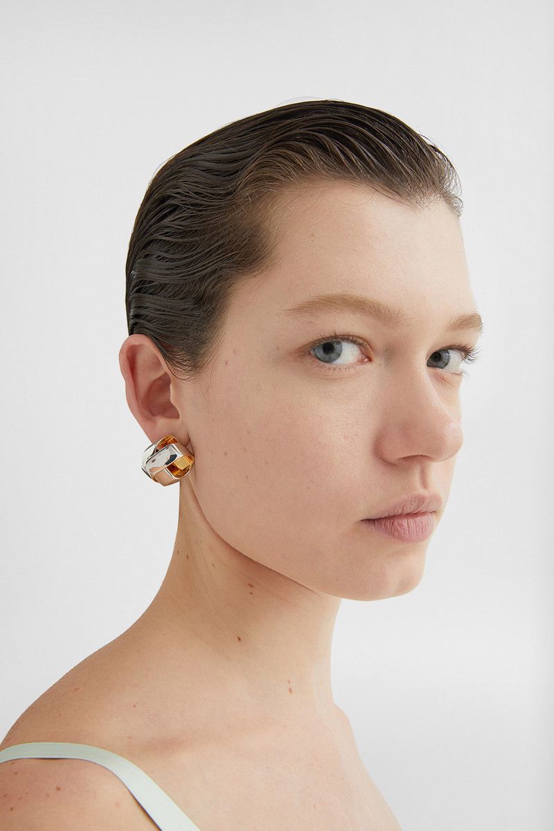 Jil Sander o1loc1c0426 Size:OS/Earrings in Yellow/Silver Size ONE SIZE - 4 Thumbnail