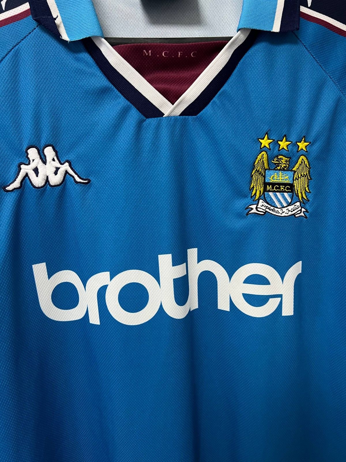 Kappa Vintage Manchester City 1997 1998 1999 Football Shirt L Size US L / EU 52-54 / 3 - 8 Thumbnail