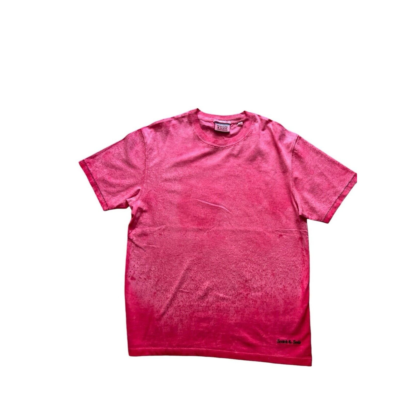 Scotch & Soda Scotch & Soda Mens Oil Dye T-Shirt Dark Pink $88 Size M Size US M / EU 48-50 / 2 - 6 Thumbnail