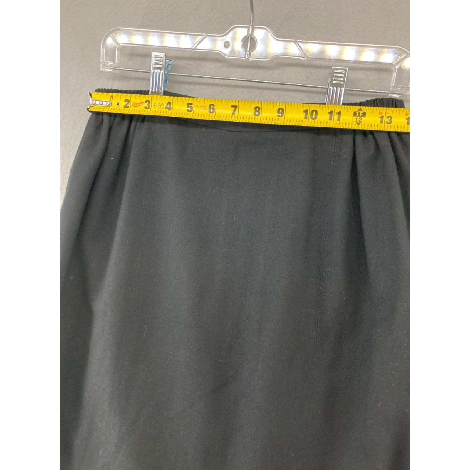 Talbots VINTAGE Talbots Skirt 12W Black Wool USA MADE Size 34" / US 12 / IT 48 - 2 Thumbnail