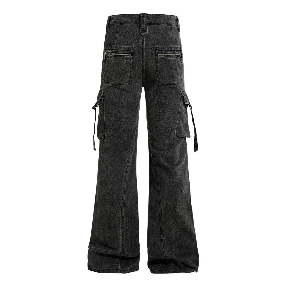 Vintage Men's hippie distressed wide-leg workwear flared jeans Size US 32 / EU 48 - 2 Thumbnail