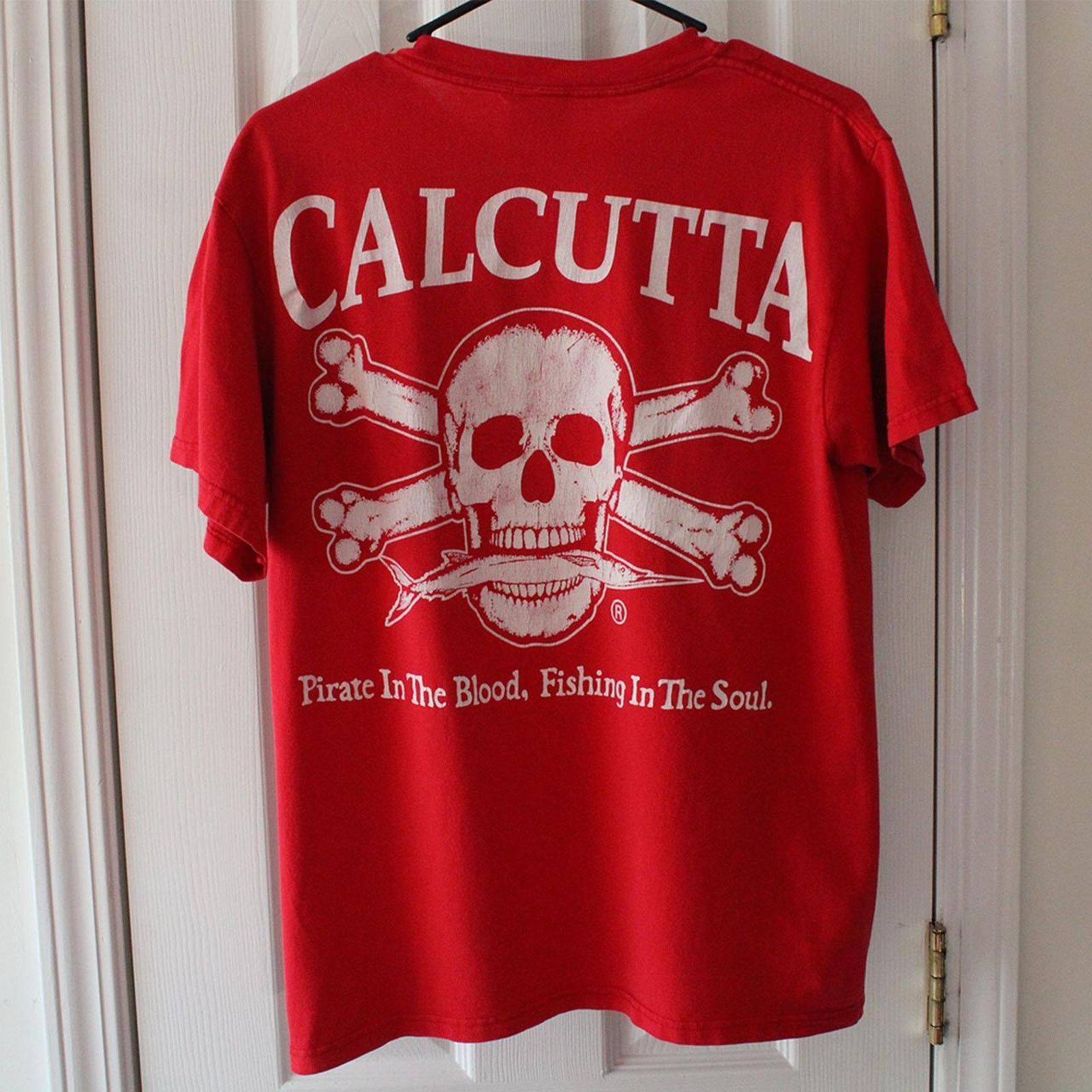 Vintage Vintage Y2k Red Calcutta Pirate Skull Graphic Tee Size S / US 4 / IT 40 - 4 Thumbnail