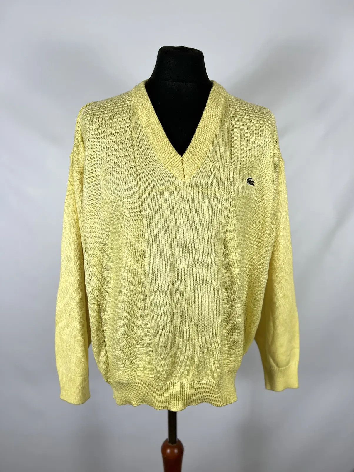 Lacoste × Vintage Vintage Lacoste chemise knit sweater Size US L / EU 52-54 / 3 - 1 Thumbnail