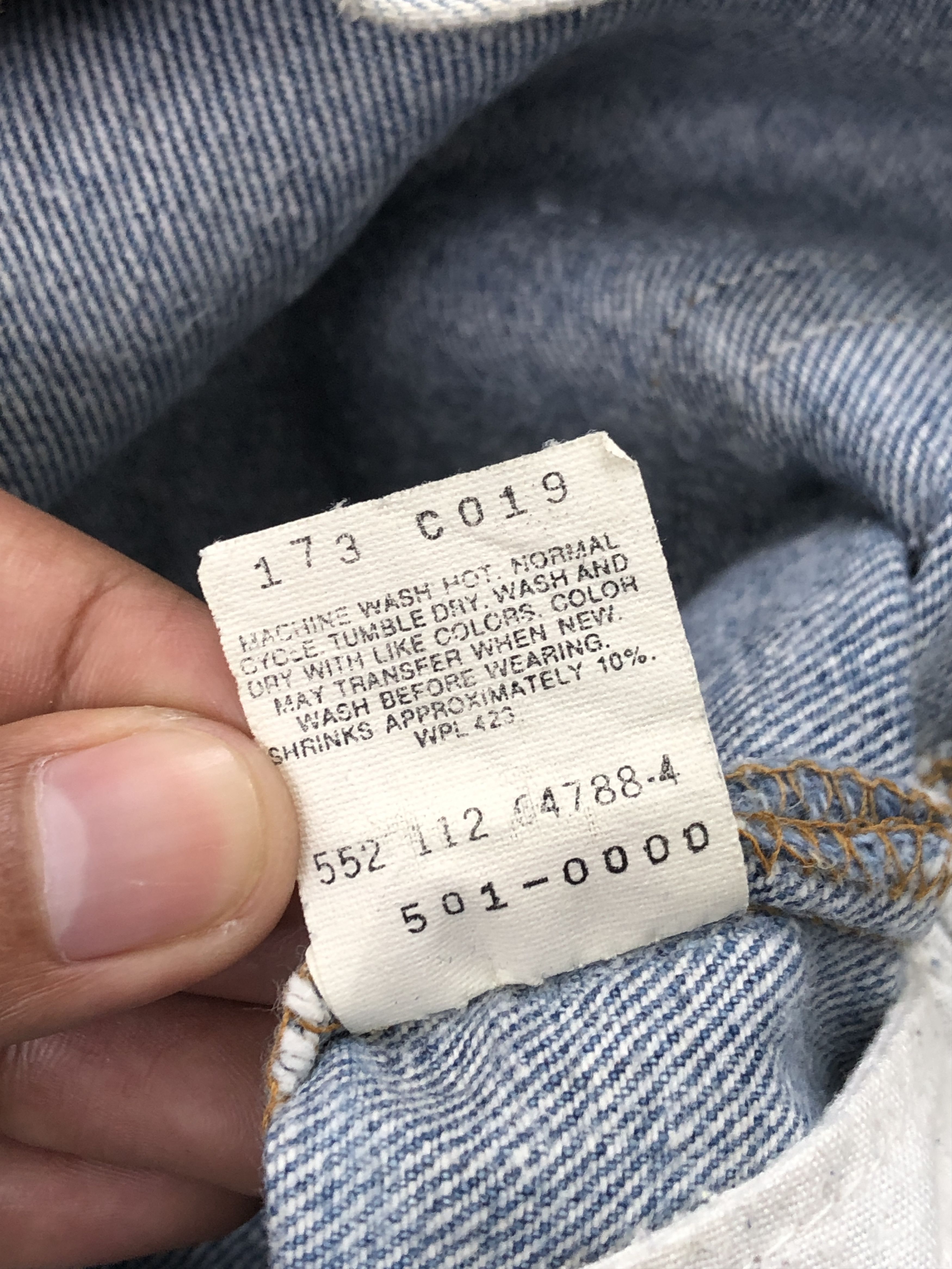Levi's × Vintage Vintage 90s Levis 501 Light Washed Jeans Size US 31 - 8 Thumbnail
