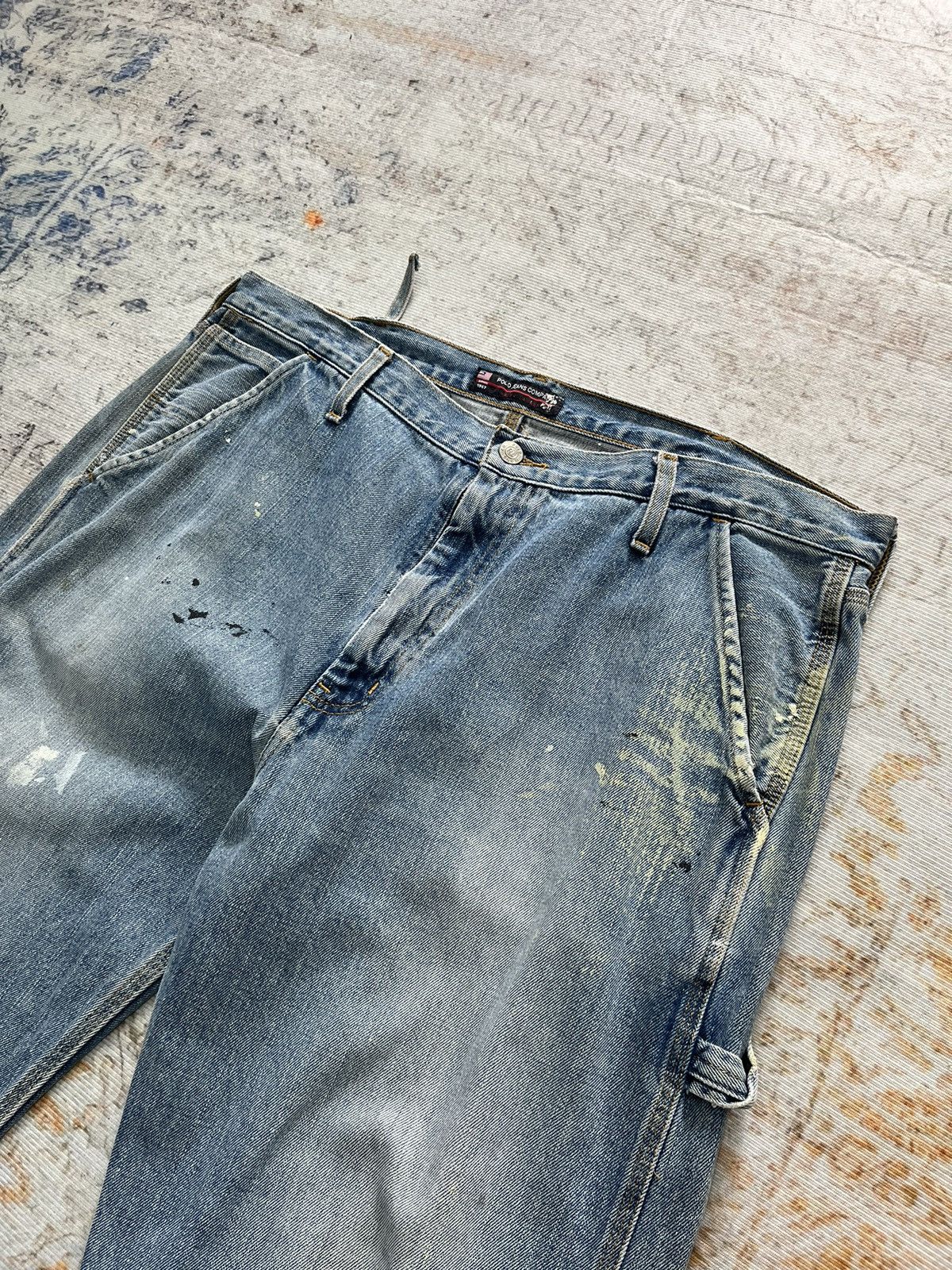 Ralph Lauren Vintage Ralph Lauren Carpenter Splatter Denim Size US 38 / EU 54 - 5 Thumbnail