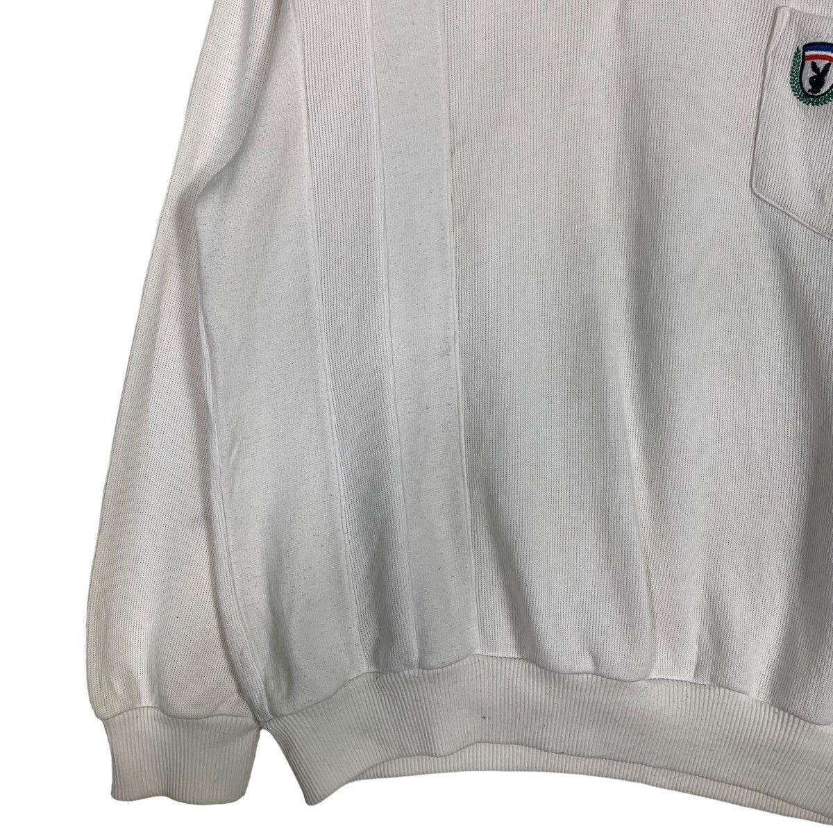 Playboy PLAYBOY Half Button Single Pocket Collar Sweatshirt 0661-C31 Size US L / EU 52-54 / 3 - 3 Thumbnail
