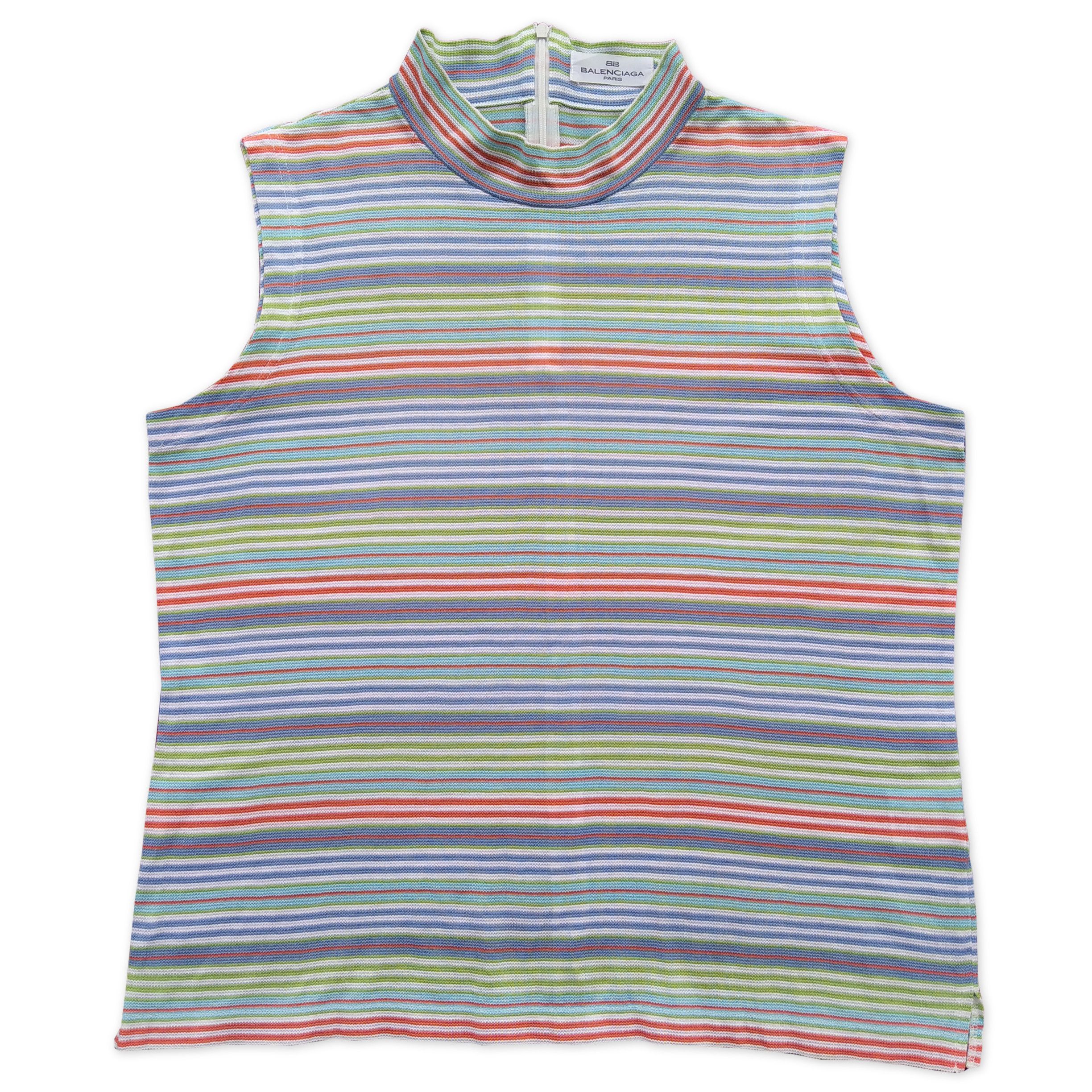 Balenciaga Vintage 90's BALENCIAGA Sleeveless / Tanktop Made In Japan Size US M / EU 48-50 / 2 - 1 Thumbnail