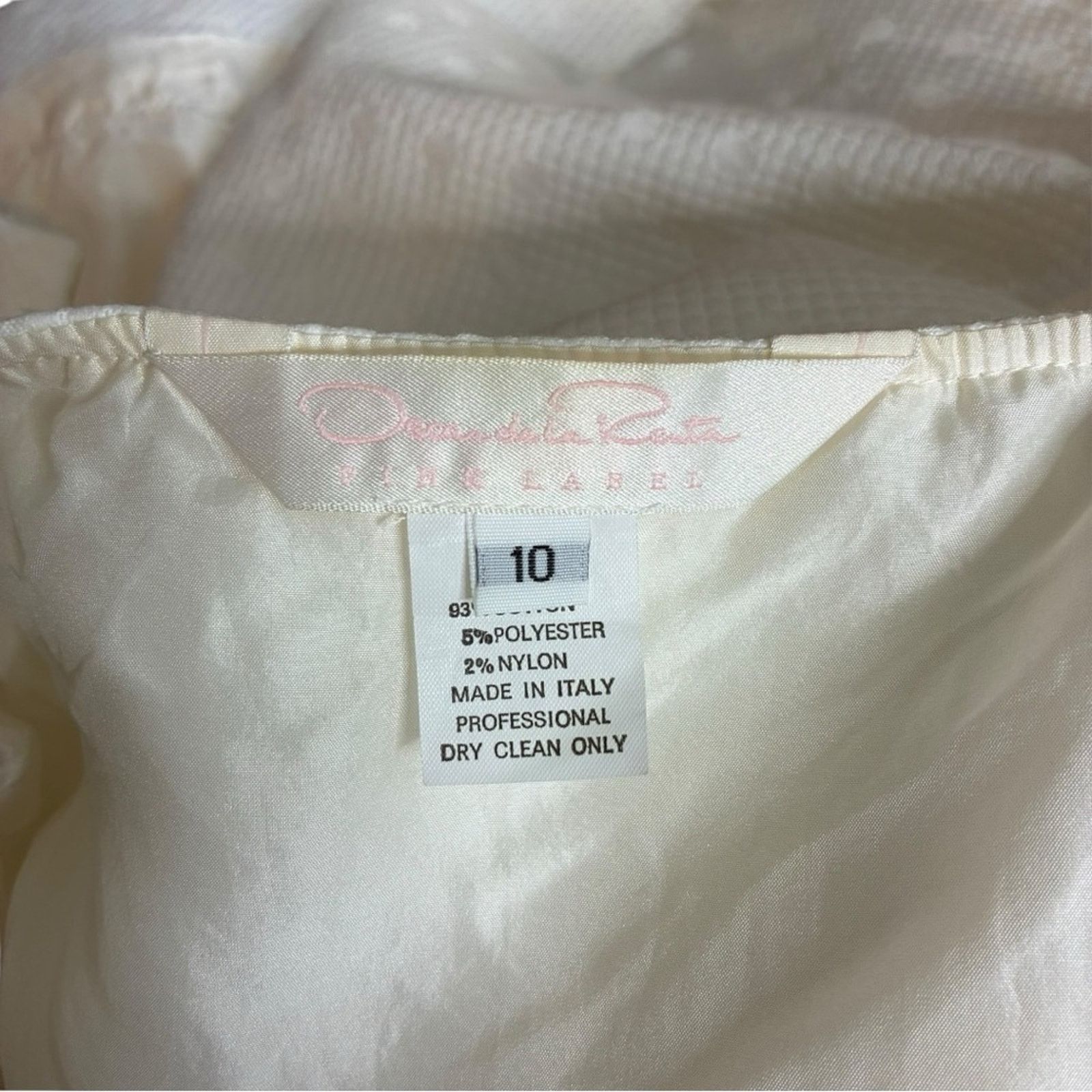 Oscar De La Renta Oscar de la Renta Pink Label Vintage textured skirt size 10 Size 32" / US 10 / IT 46 - 7 Thumbnail