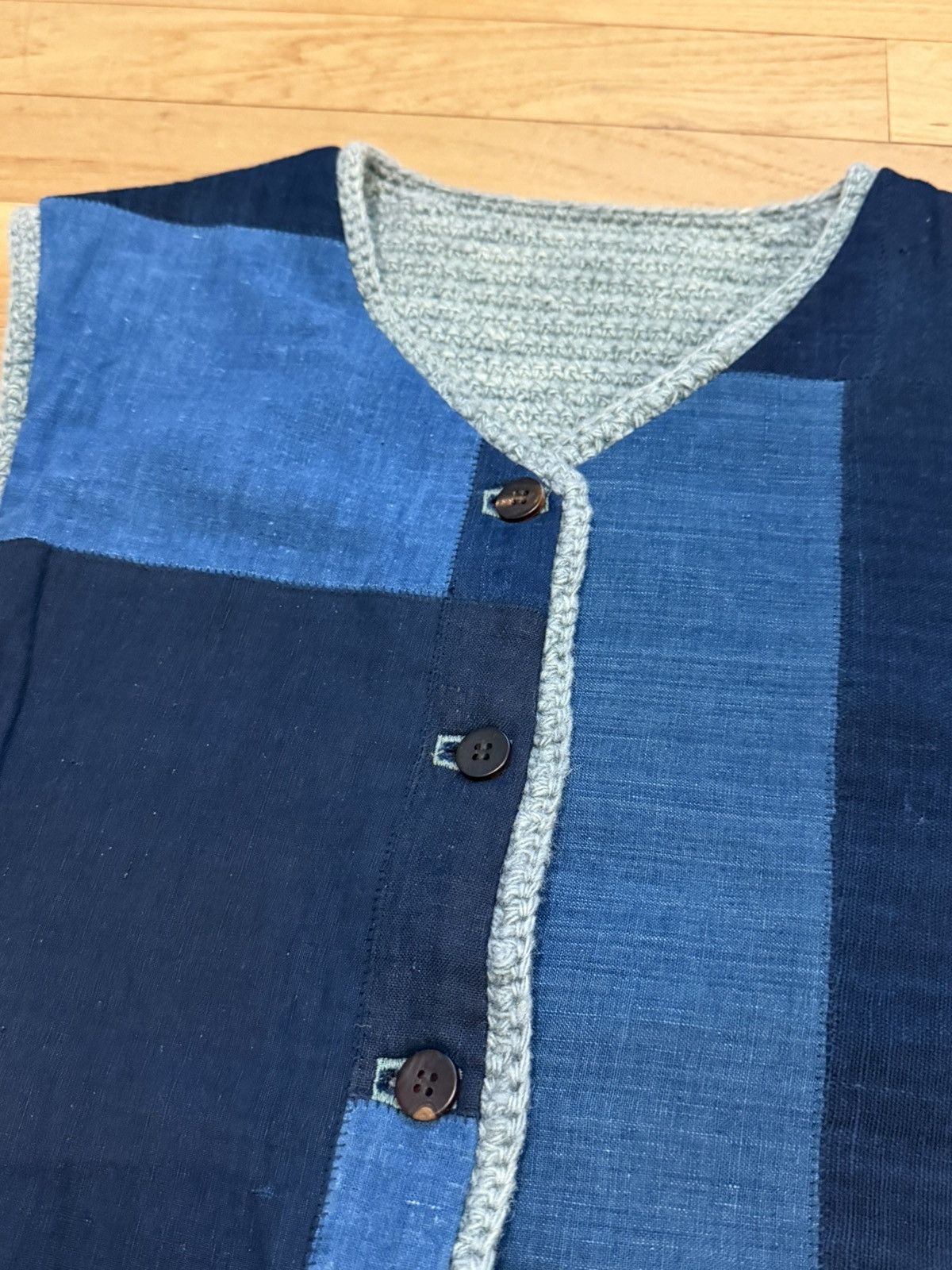 Visvim Crochet hand knit vest N.D. Size US XL / EU 56 / 4 - 7 Thumbnail