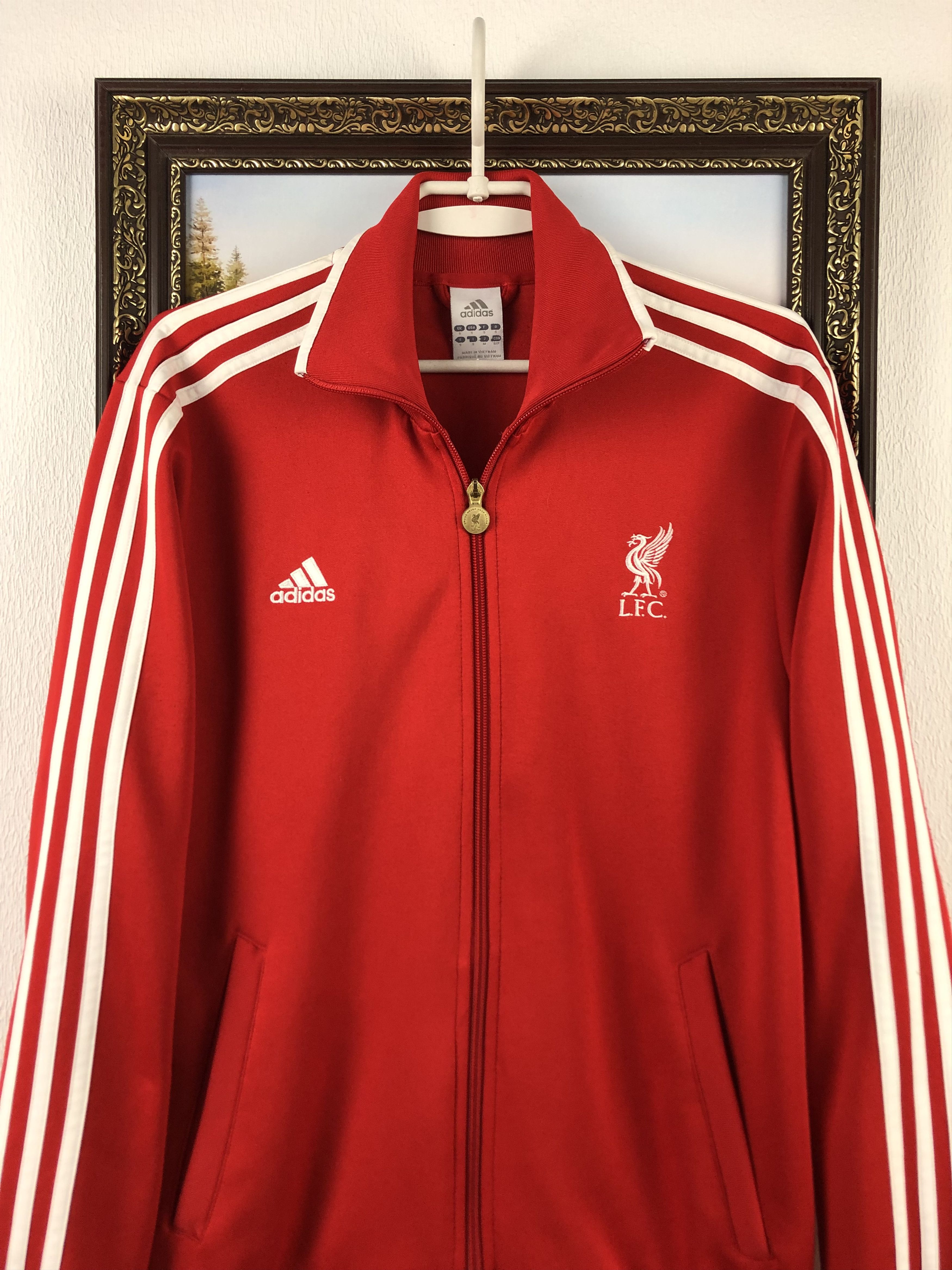 Adidas Vintage Liverpool Football Jacket Soccer Track Top Mens YNWA Size US S / EU 44-46 / 1 - 2 Thumbnail