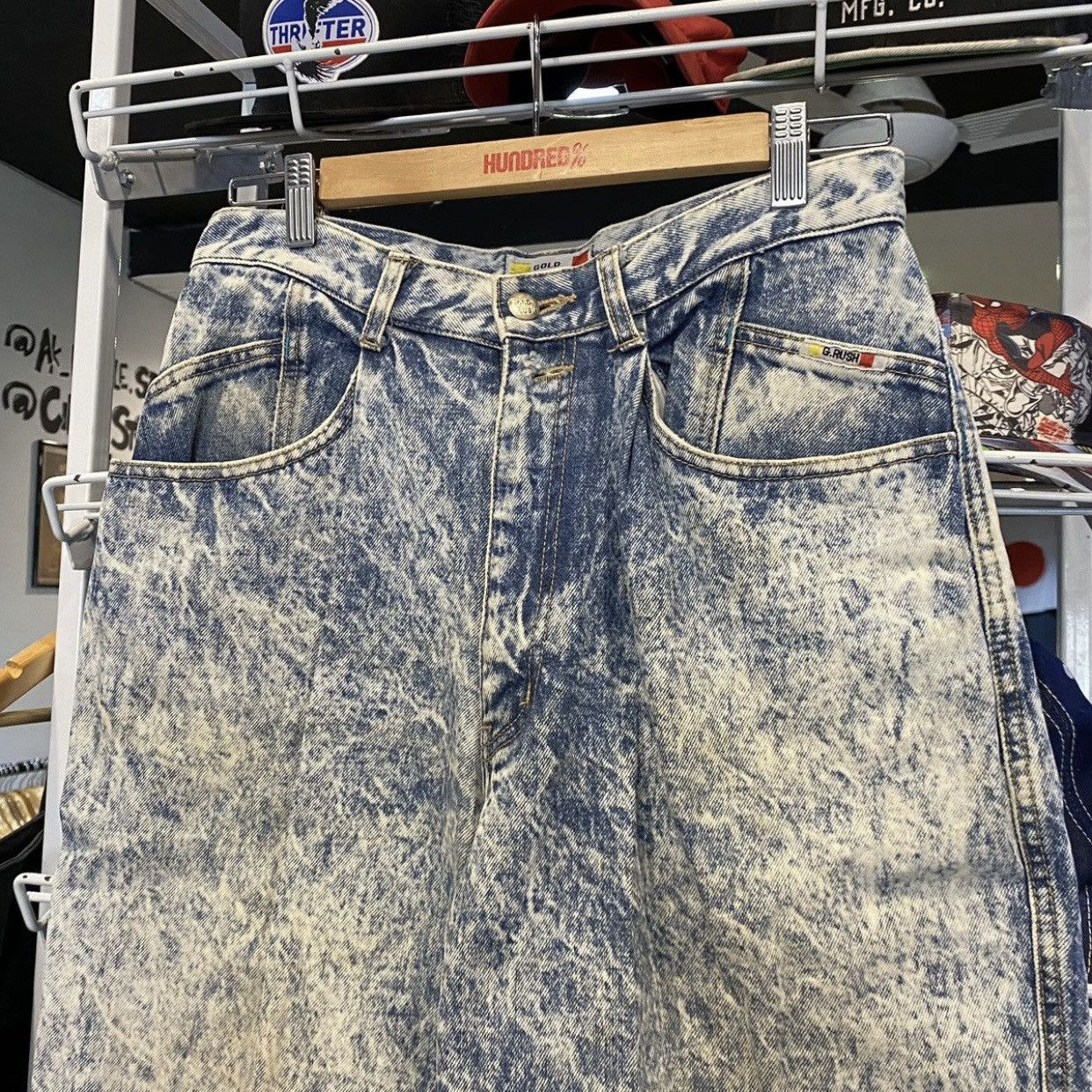 Edwin Gold Rush Edwin Acid Wash Baggy Jeans Relaxed Tapered Fit Size US 30 / EU 46 - 3 Thumbnail