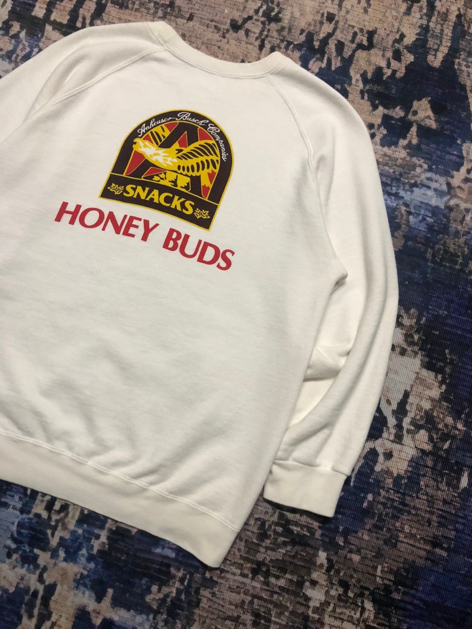 Budweiser Vintage 90s Budweiser Snack Honey Buds Crewneck Sweatshirt Size US S / EU 44-46 / 1 - 8 Thumbnail