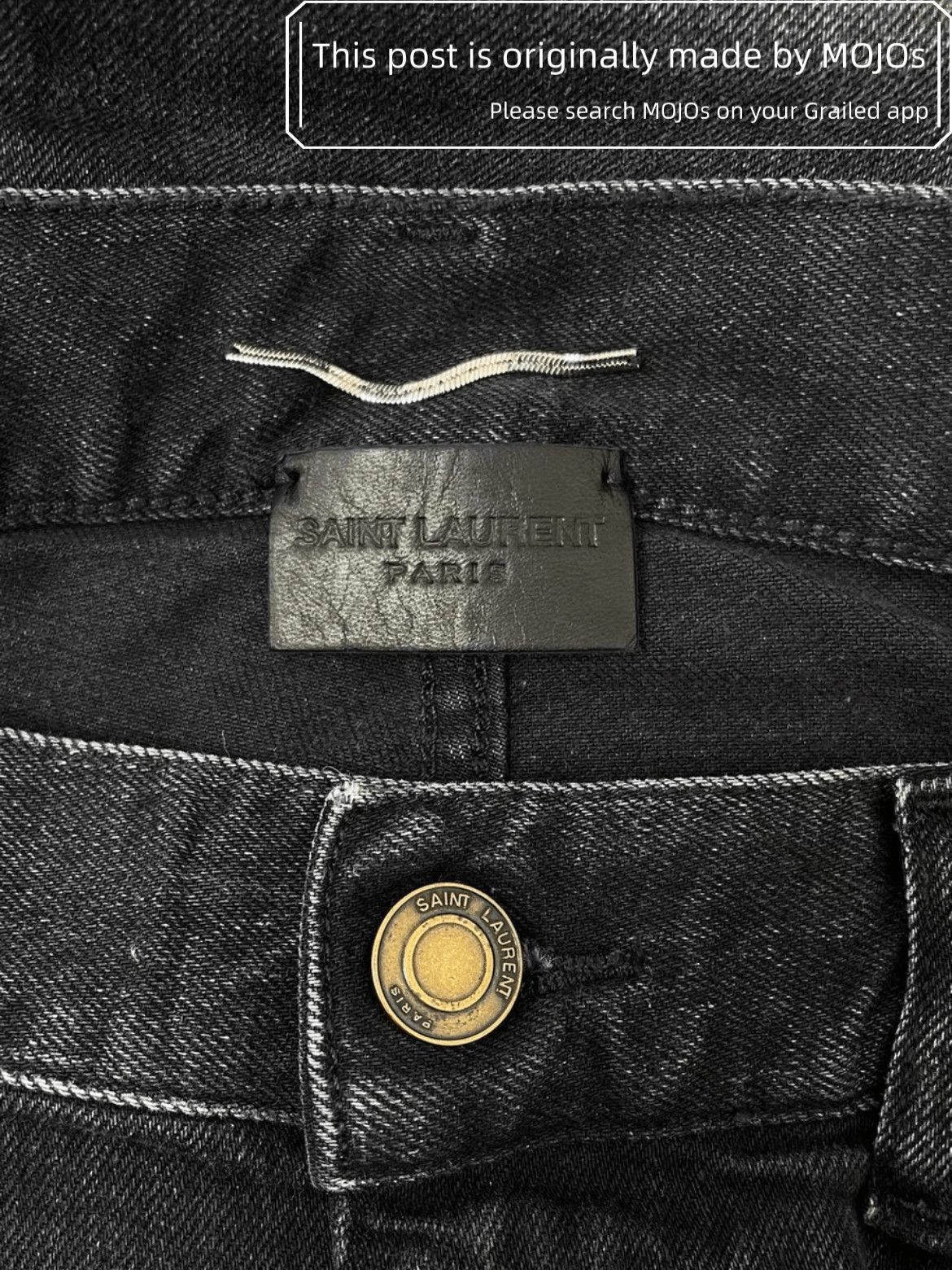 Saint Laurent Paris Sz 30 Saint Laurent Paris D02 Dark Gray basic Denim mojos78 Size US 30 / EU 46 - 3 Thumbnail
