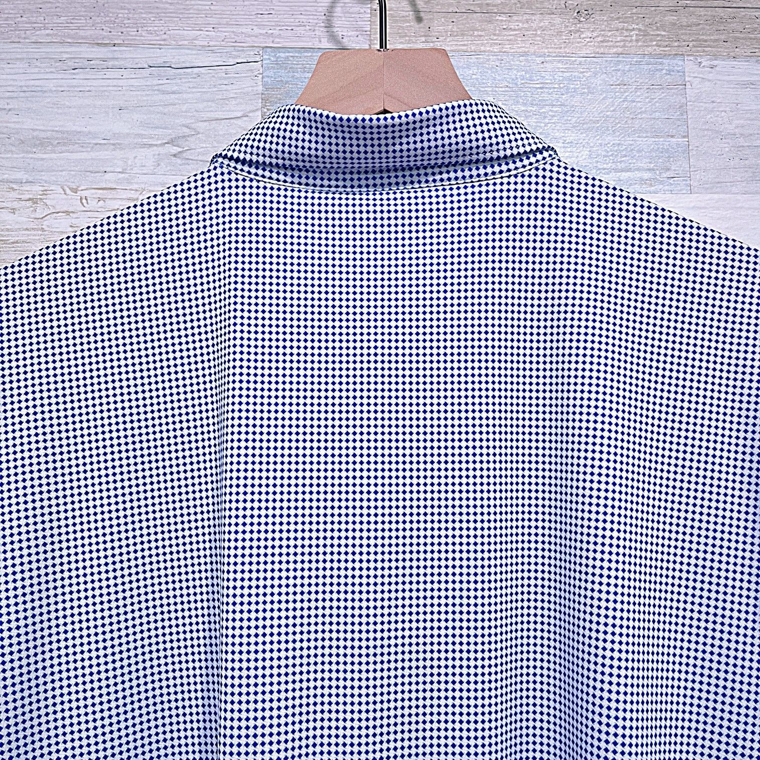 Other TURTLESON Performance Golf Polo Blue White Diamond Men Large Size US L / EU 52-54 / 3 - 5 Thumbnail