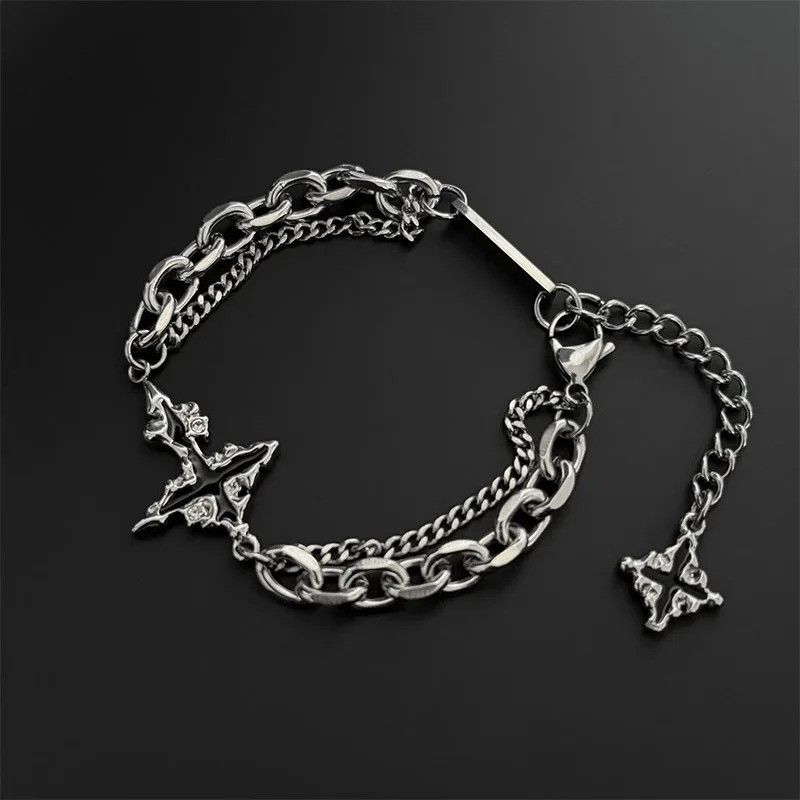 Jewelry × Vintage Vintage Gothic Black Cross Bracelet Size ONE SIZE - 1 Thumbnail