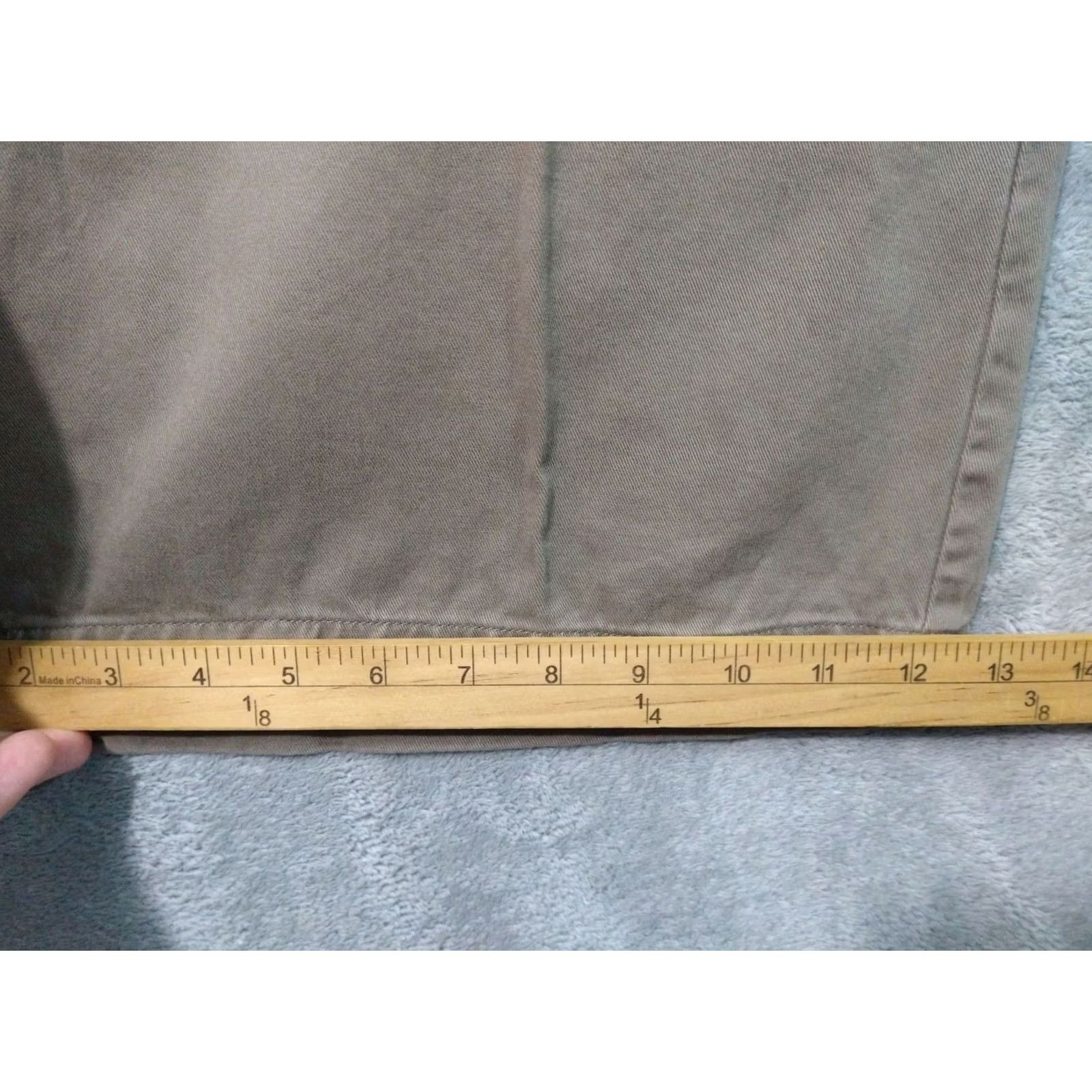 Chaps Chaps Shorts Mens 36 Beige Chino Bermuda Flat Front High Rise Cotton Size US 36 / EU 52 - 7 Thumbnail