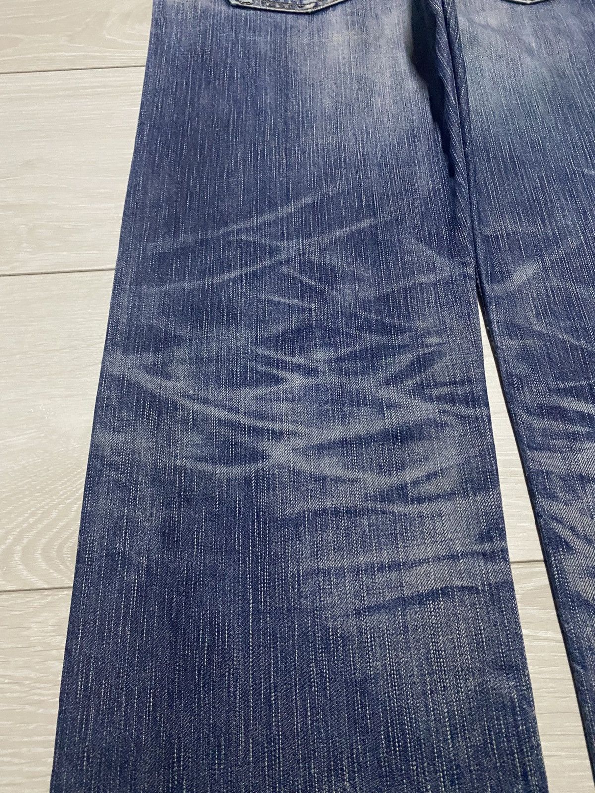 Junya Watanabe Vintage Edwin 503 Faded Wash Distressed Loose Jeans Size US 32 / EU 48 - 9 Thumbnail