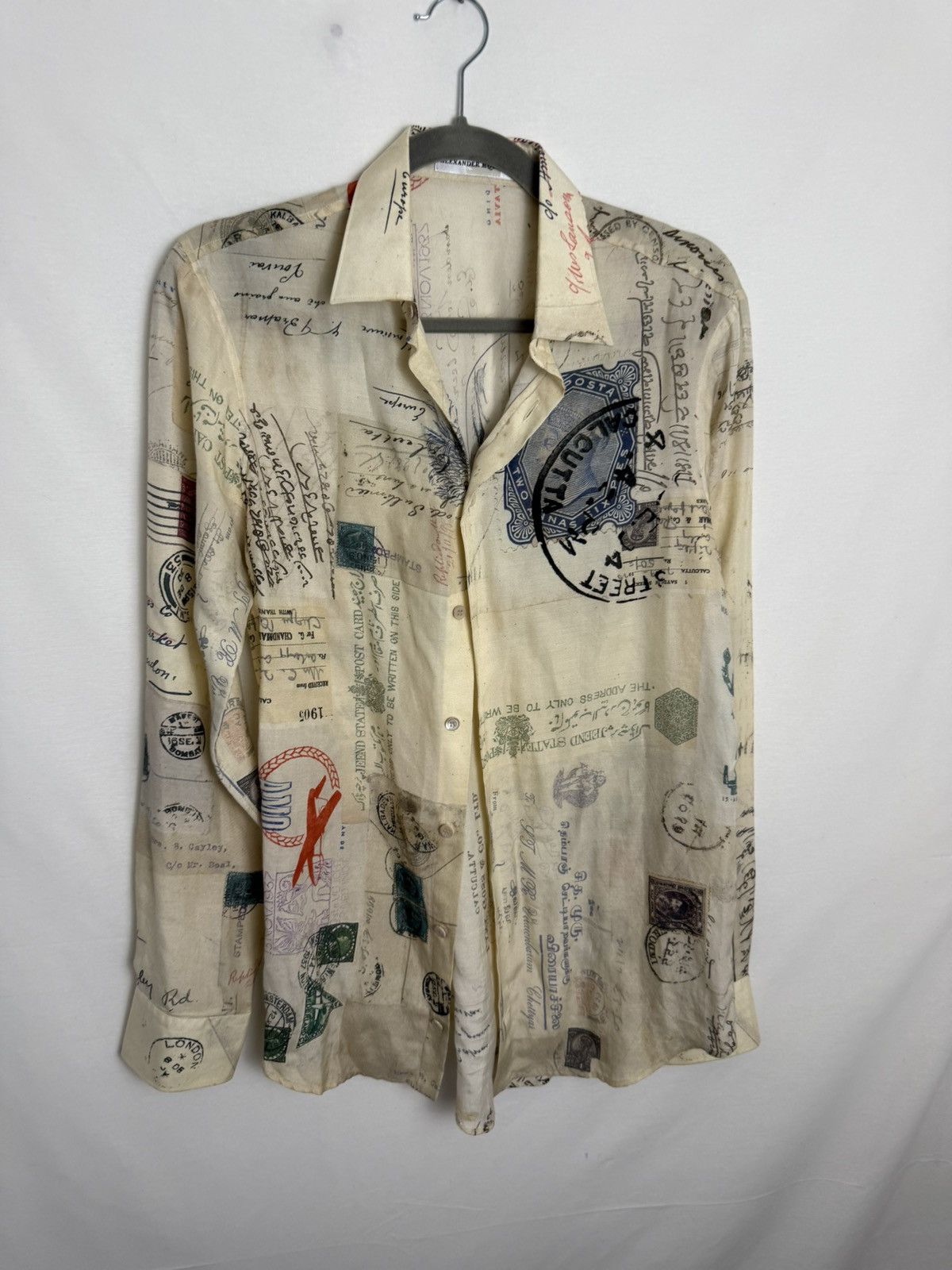 Alexander McQueen McQueen letters to india silk shirt Size US M / EU 48-50 / 2 - 1 Thumbnail