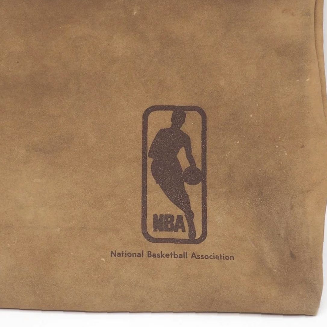 NBA VINTAGE NBA Briefcase Attache Laptop Bag 1970's Faux Suede Leather Brown Unbranded Unisex Adults 17x11 - Textile: Faux Leather - 90s Size ONE SIZE - 3 Thumbnail