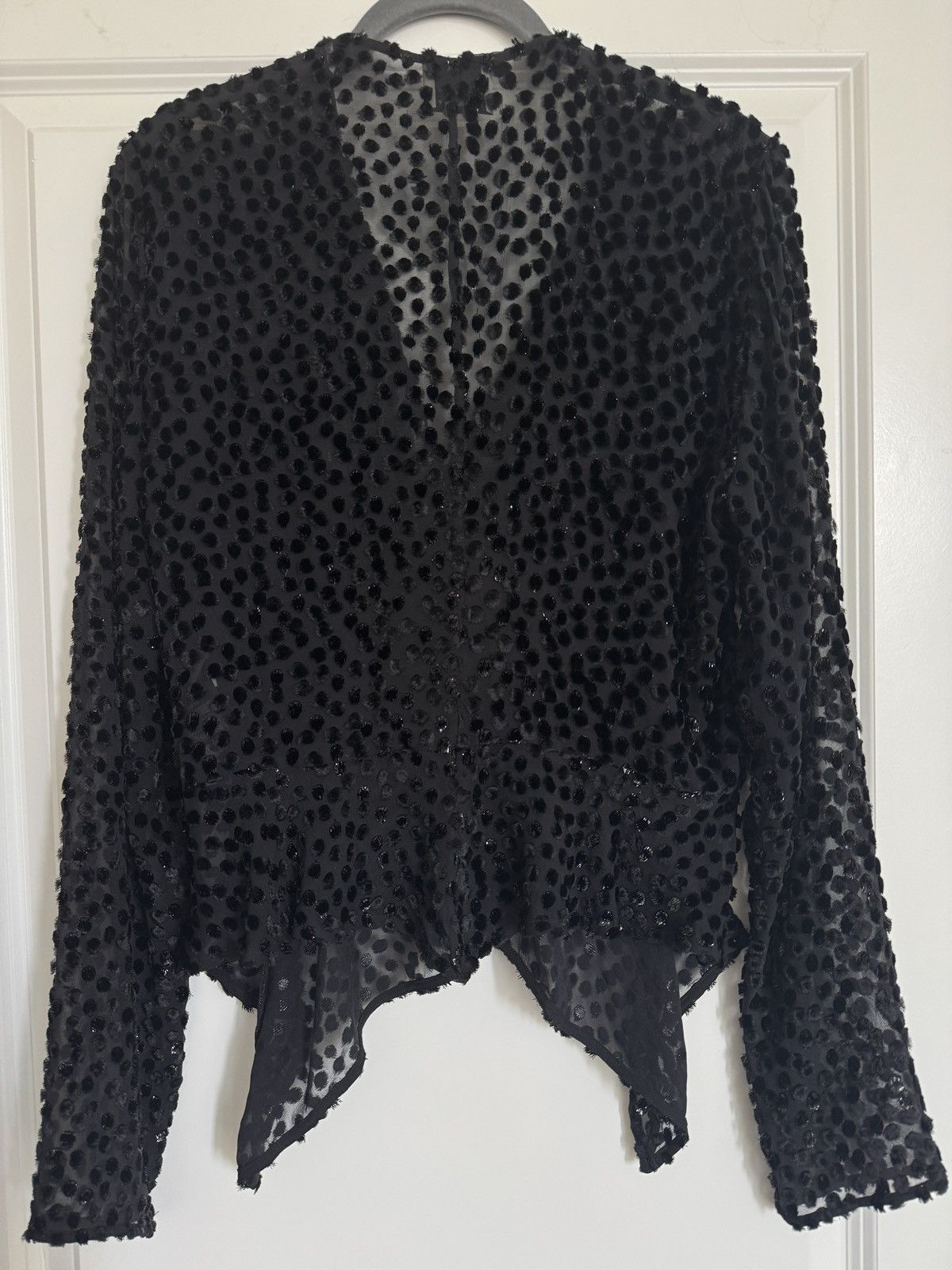 Isabel Marant ISABEL MARANT Ulietta metallic devoré-velvet blouse FR 42 Size M / US 6-8 / IT 42-44 - 8 Thumbnail