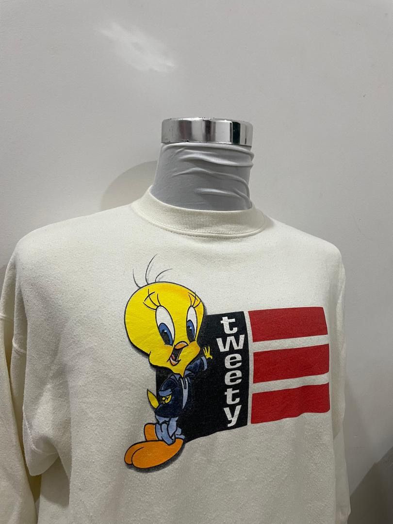 Vintage Sweatshirt Vtg Looney Tunes Size US XL / EU 56 / 4 - 3 Thumbnail