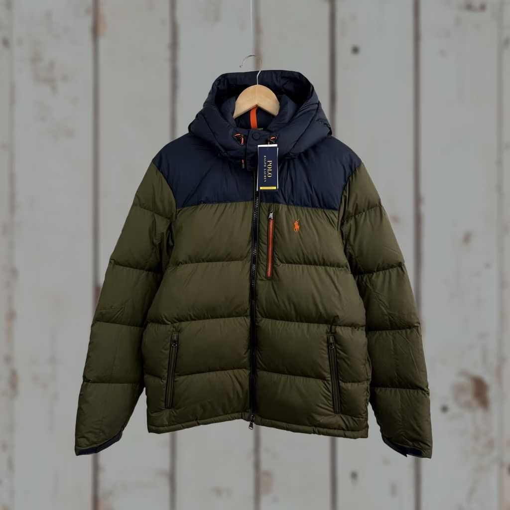 Ralph Lauren VINTAGE? No — actually NEW Polo Ralph Lauren Hooded Down Puffer El Cap Jacket L Green Men Jacket Size US L / EU 52-54 / 3 - 1 Thumbnail