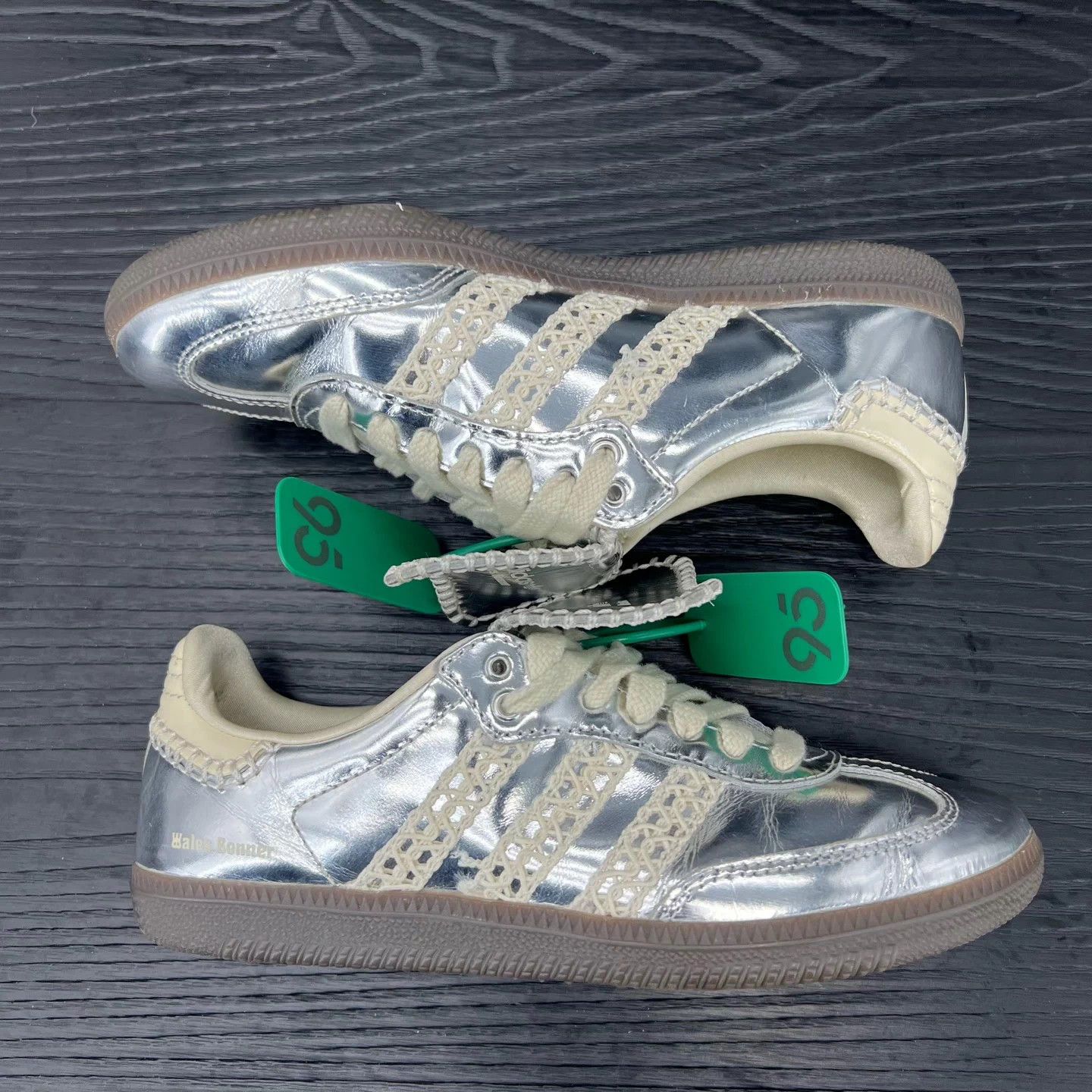 Wales Bonner Wales Bonner x Adidas Samba Liquid Silver 36.5 Size US 5.5 / IT 35.5 - 3 Thumbnail