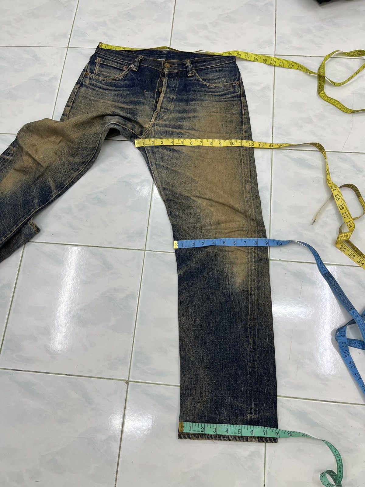 Vintage 🔥🔥🔥ARCHIVE VTG JELADO JAPAN FADED ART SELVEDGE DENIM Size US 31 - 18 Thumbnail