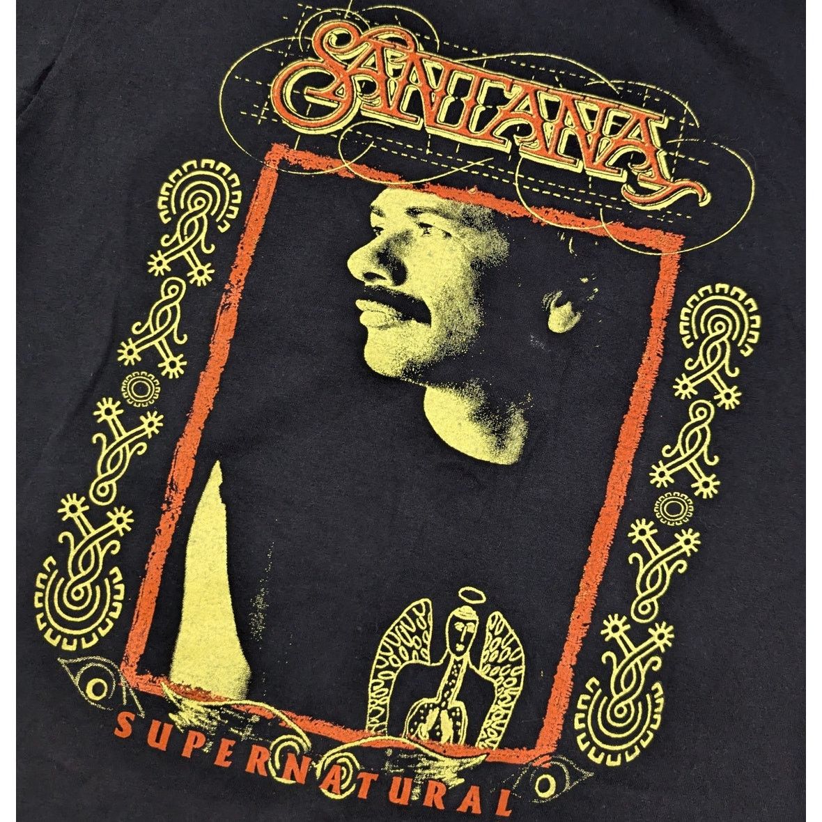 Band Tees × Vintage Vintage Rock and Death Carlos Santana Supernatural t-shirt Size US L / EU 52-54 / 3 - 4 Thumbnail
