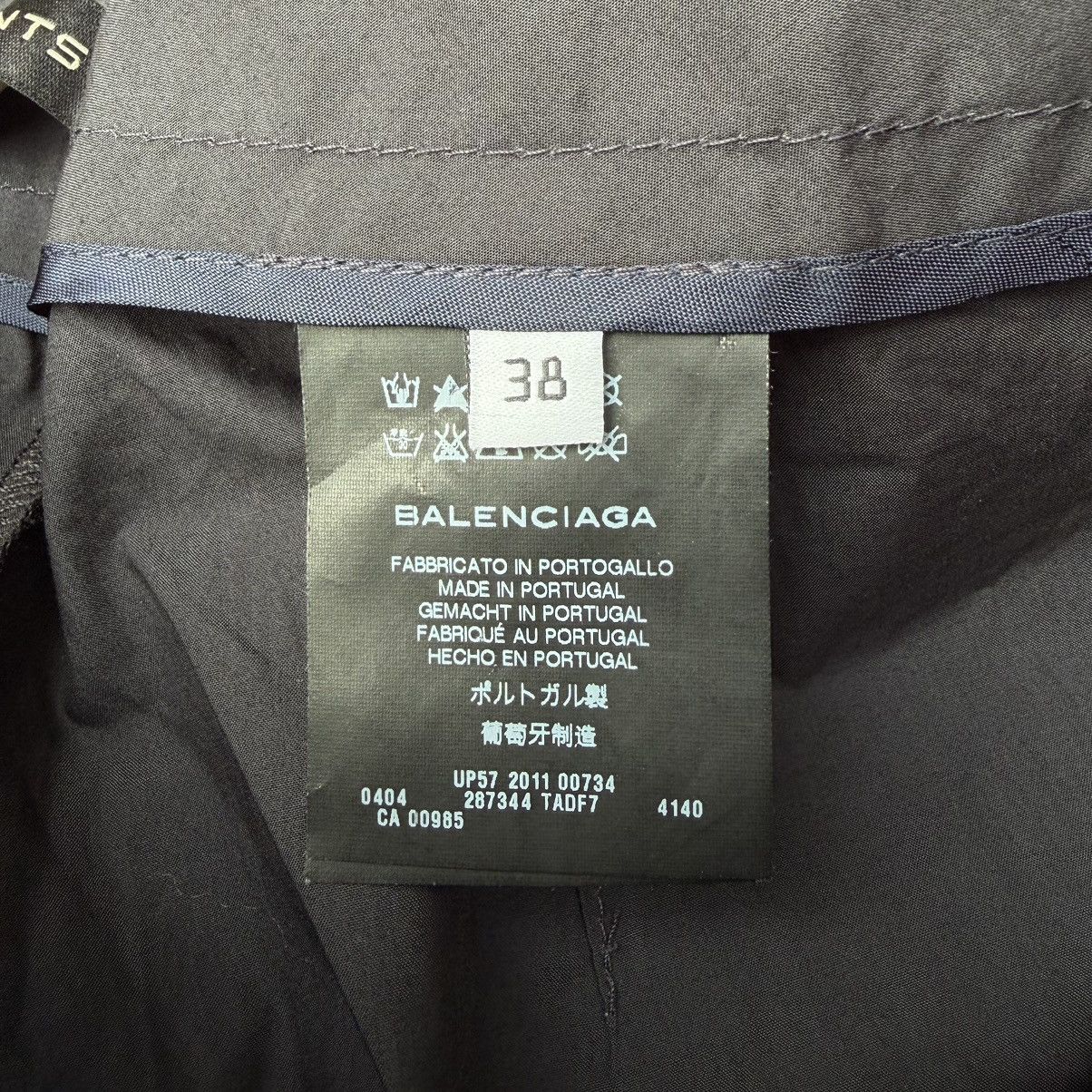 Balenciaga Balenciaga Pleated Metal Logo Pants Size 32" / US 10 / IT 46 - 7 Thumbnail